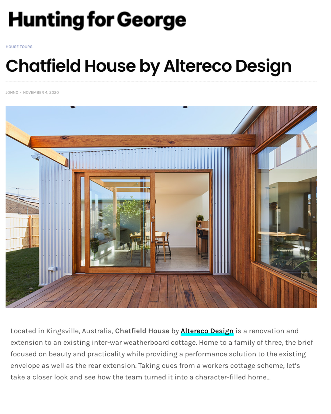 Hunting for George - Chatfield Project
