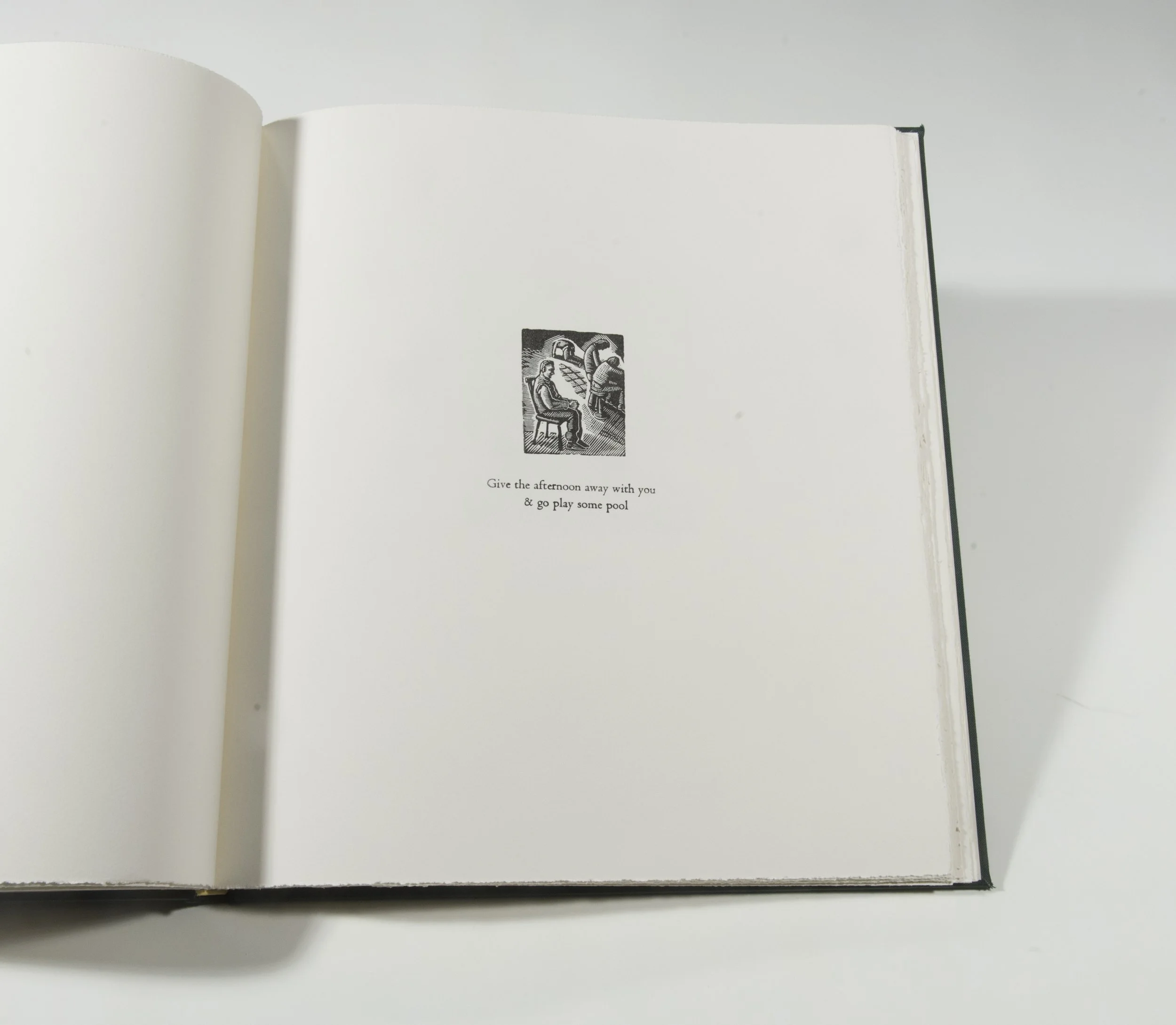 "Pool" with Don Walker (handmade artist book)