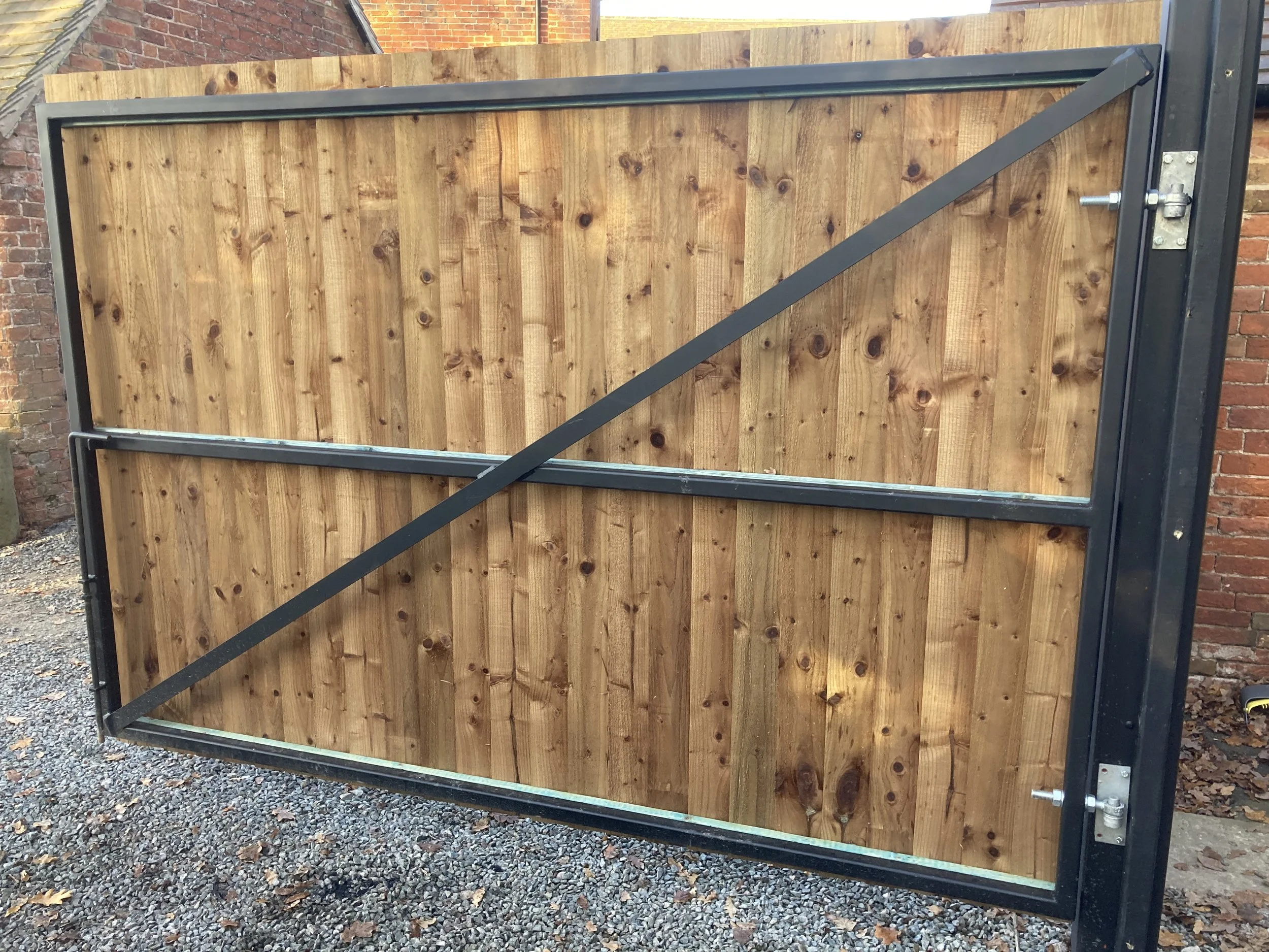 Custom gate frame