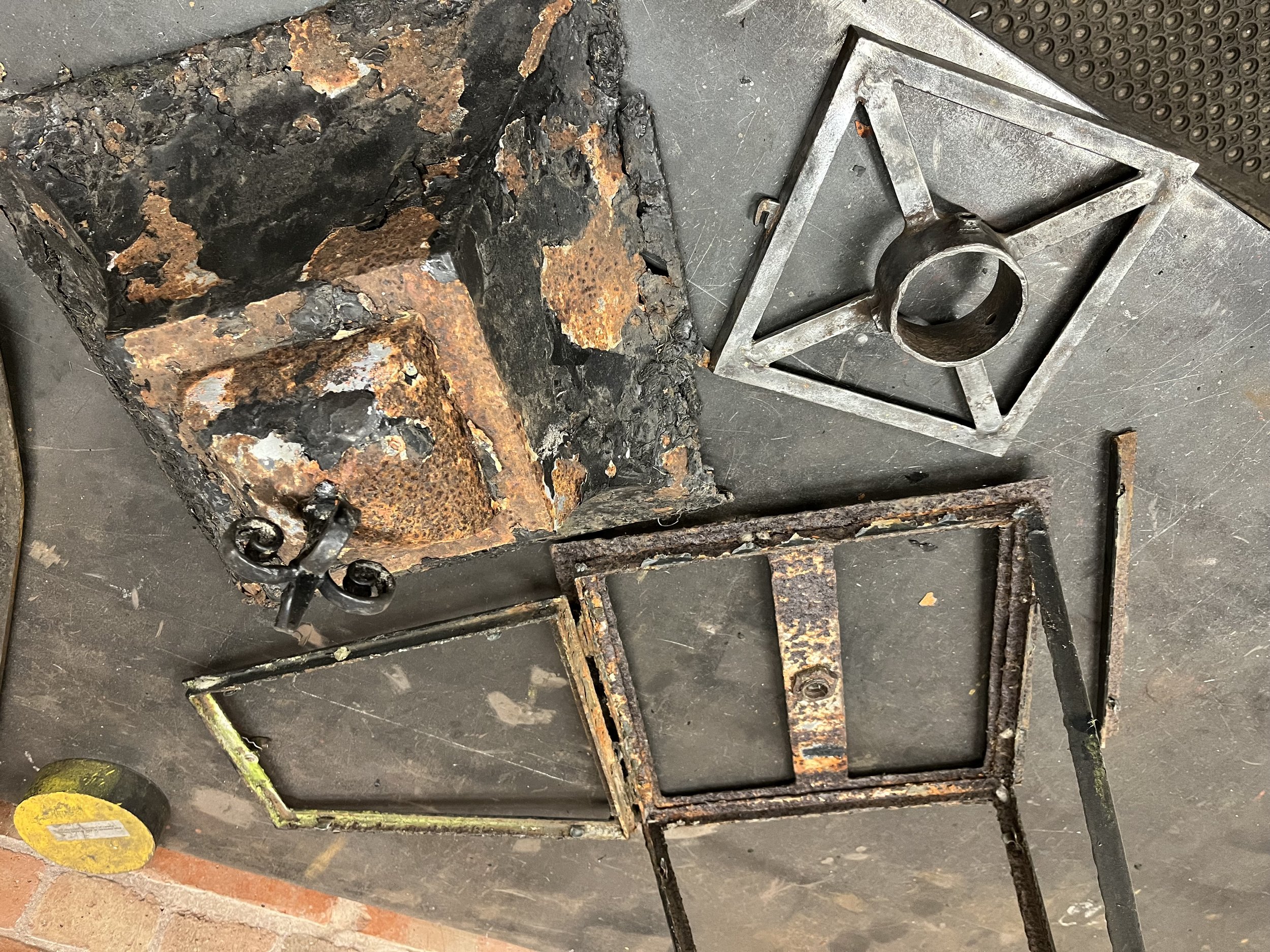 Delecate rebuild & repair of a victorian garden lantern