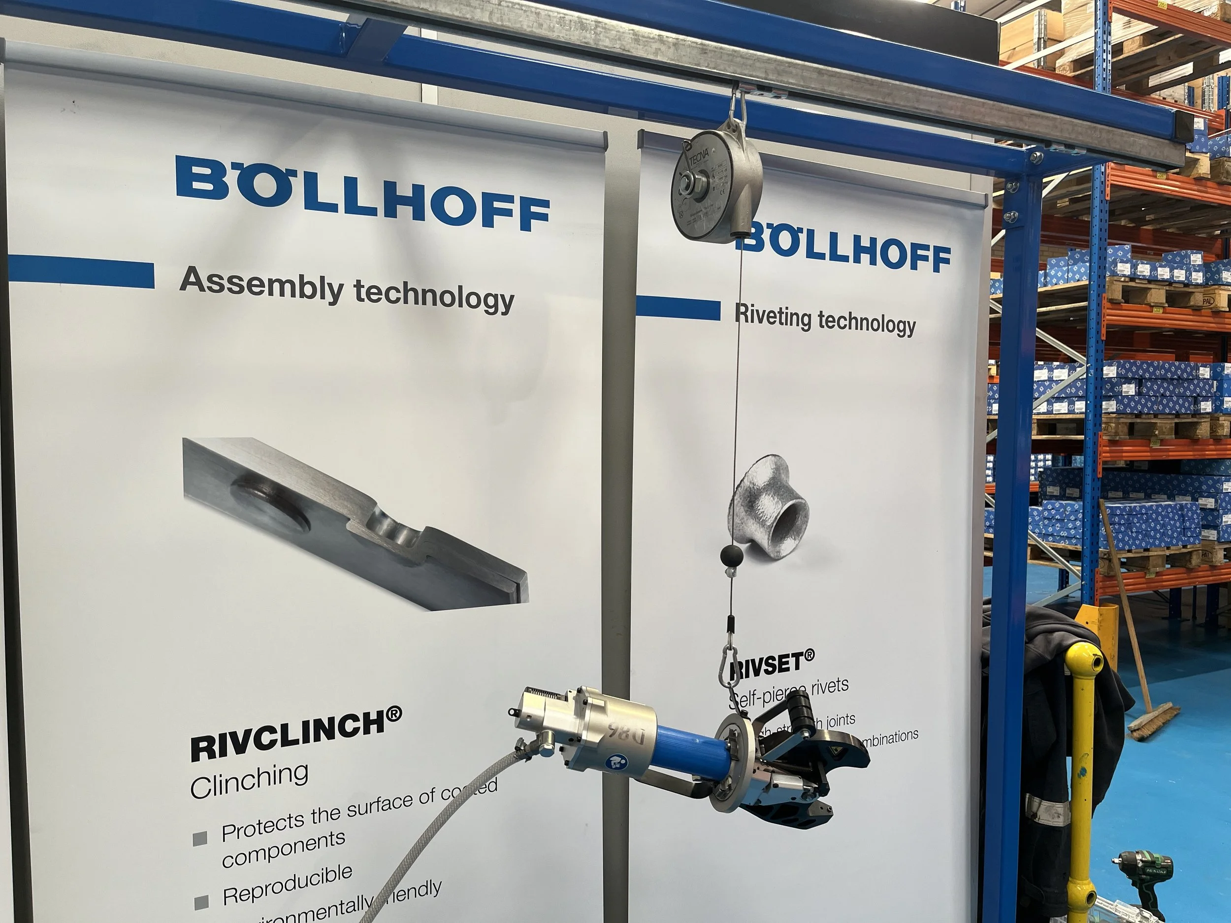 Custom designed tool balancer frame for a commercial client 