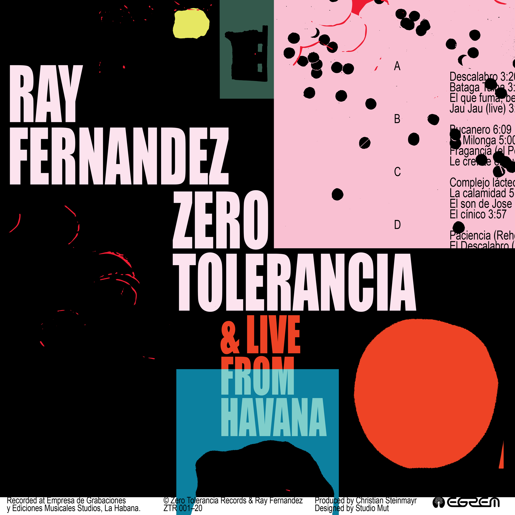 Ray Fernandez — Zero Tolerancia (Double LP)