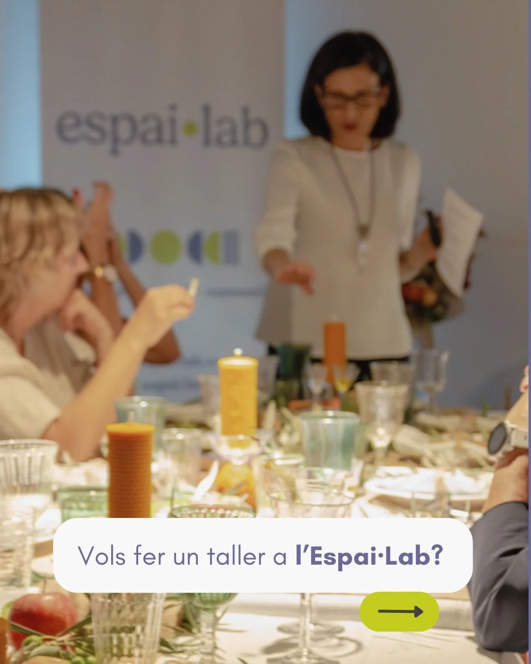 Tens habilitats creatives i t&rsquo;agradaria compartir-les. 

Ets formadora en temes de benestar personal, i t&rsquo;hi dediques. 

Vols fer una presentaci&oacute; i no saps on anar? 

A @espai.lab tens un lloc on realitzar aquest taller, formaci&oa