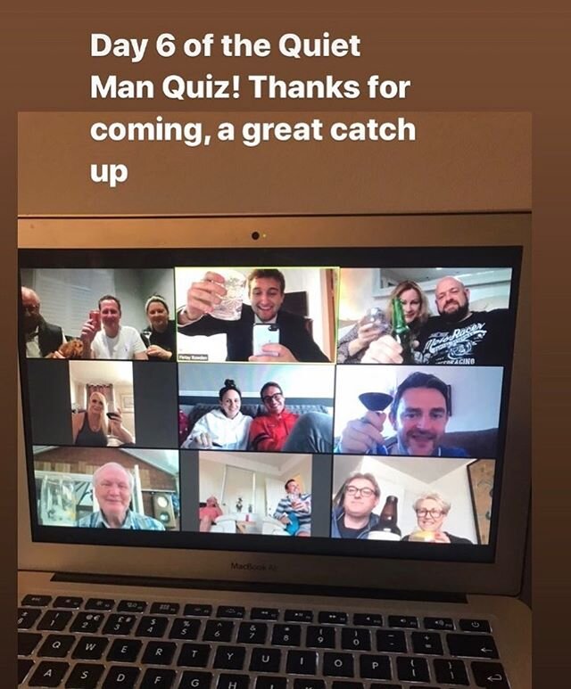 @finndr1996, The 6th round  of the Quiet Man Quiz with some International guests tonight 🇺🇸🏴󠁧󠁢󠁳󠁣󠁴󠁿🤩.Thank you for a fantastic evening and a great catch up 💚
