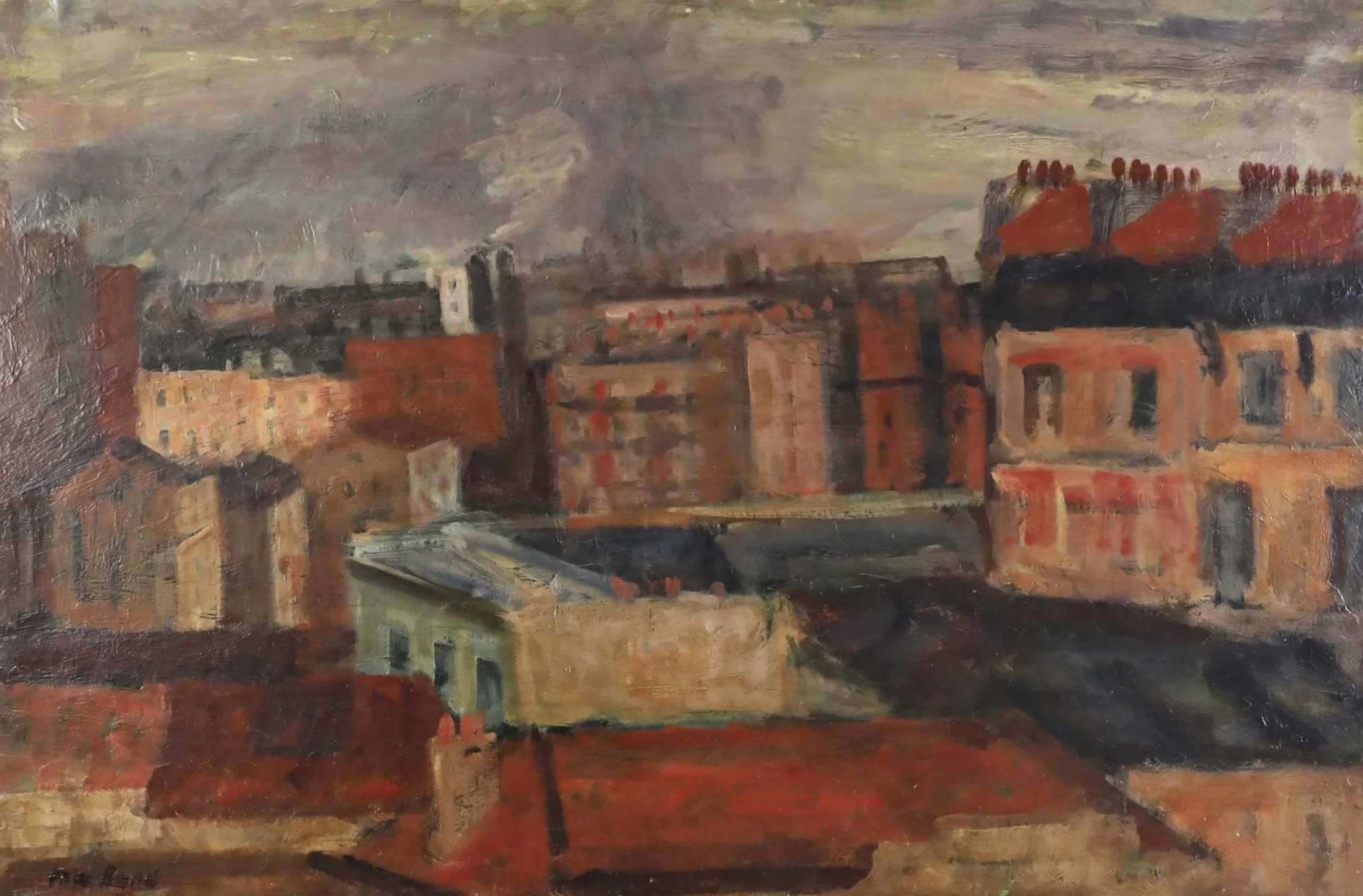 Max Band, Paris, 1930s. Oil on canvas. 54 by 80 cm. 
