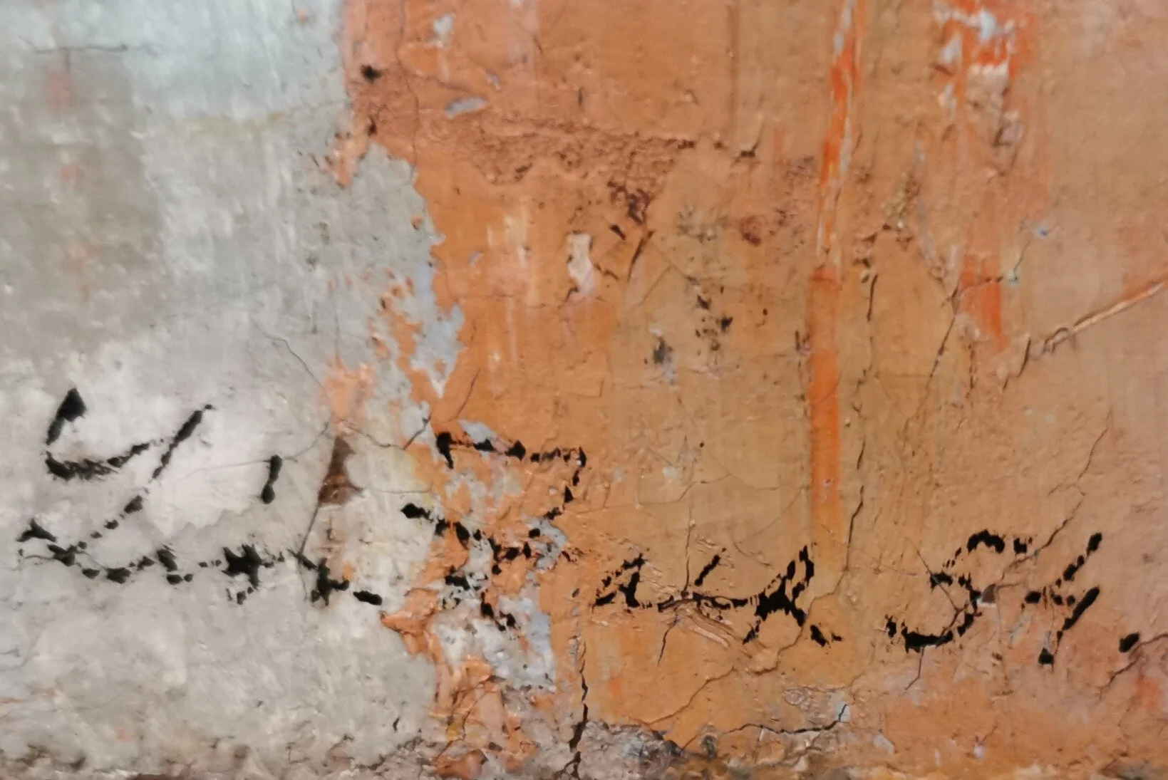 Leon Zack, Composition 1958. Original monochromatic abstarct oil painting in green.