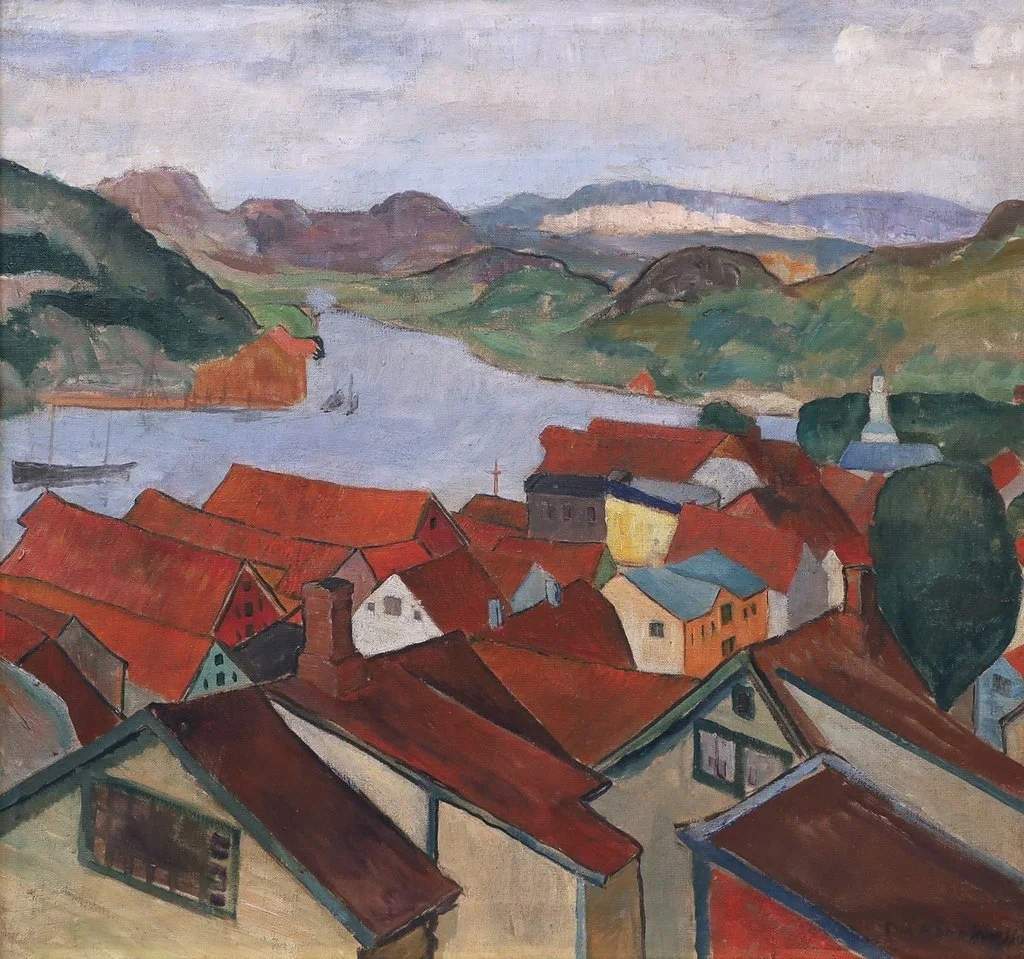 Ola Abrahamsson - Fra Harsetad, view of Harsetad (1920s)