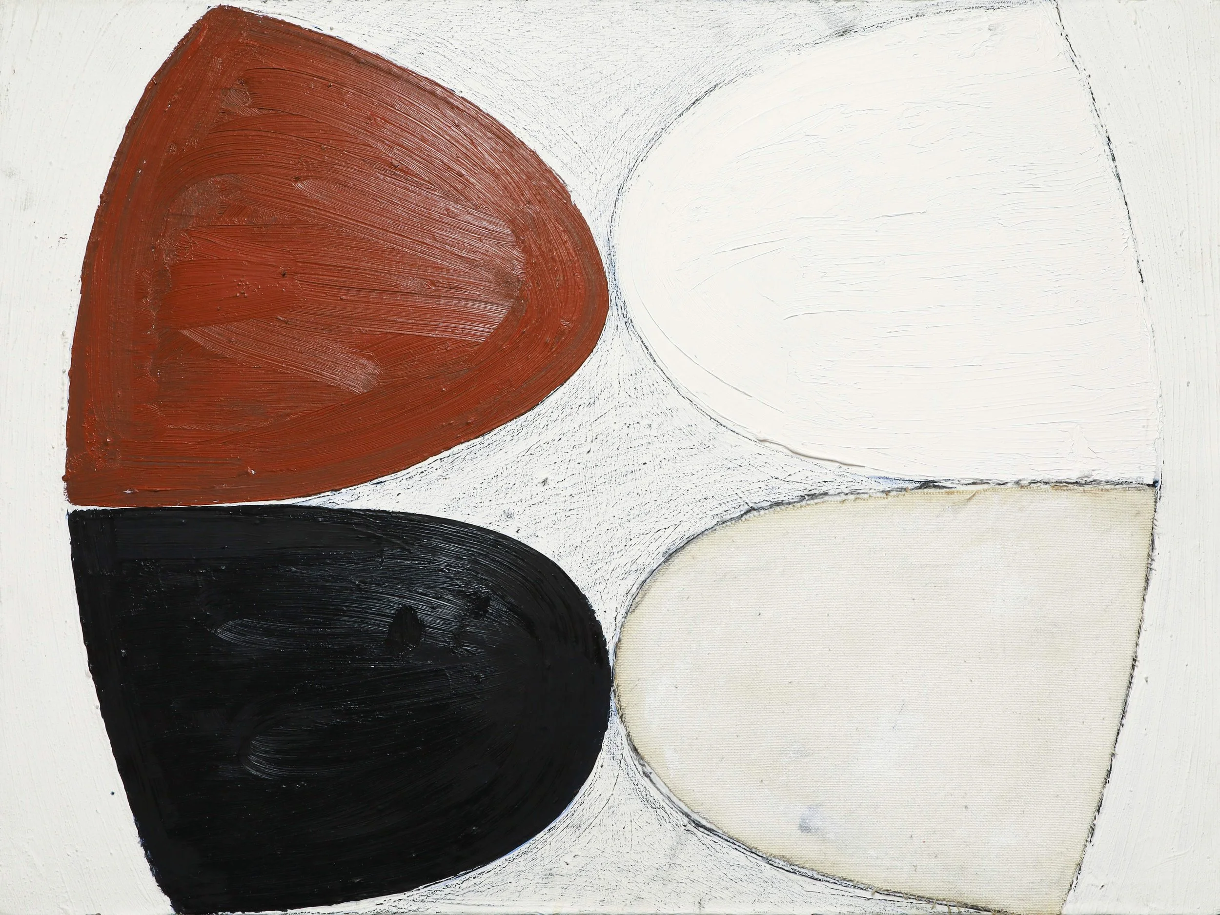 Terry Frost, Untitled (Brown, Black & White), 1972-78