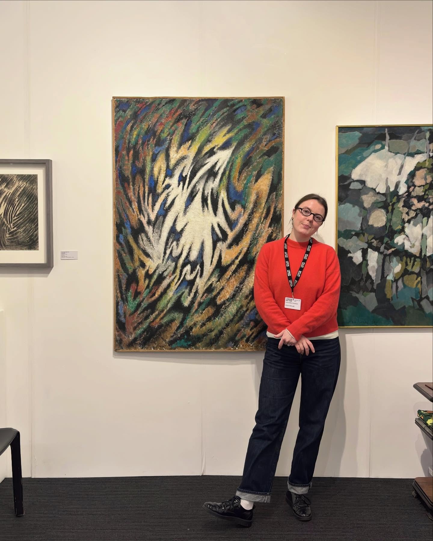 Quad team with their favourite works from our Post-war Abstraction selection @londonartfair 

Alexandra and Alex Smadja
Anya and Jeanne Coppel 
Arina and Gillian Ayers 
Georgy and Youla Chapoval 

Whats&rsquo;s your favourite?

#londonartfair #postwa