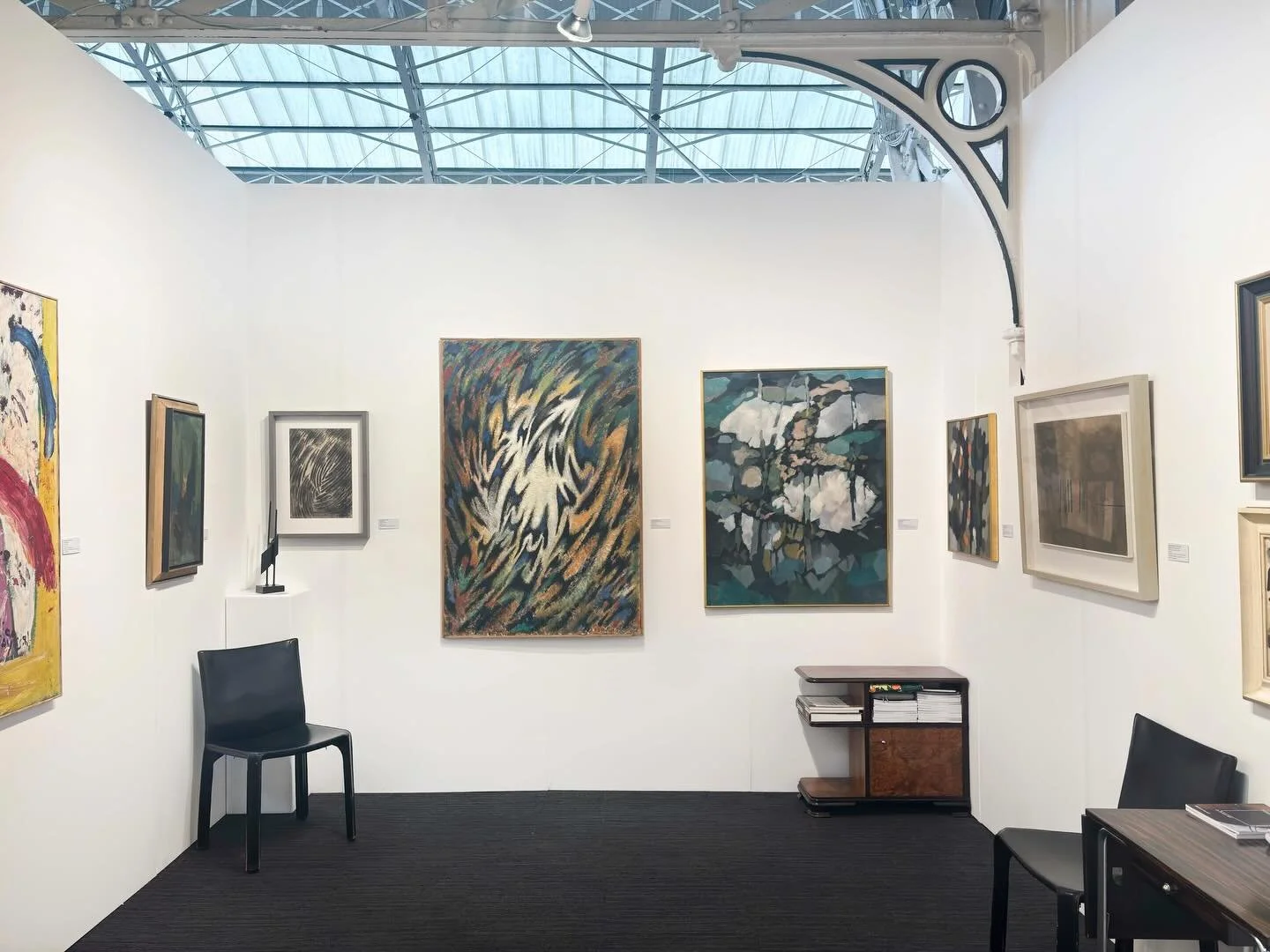 The @londonartfair is open!
We look forward to welcoming you to our stands: 

G18b on the Gallery Level, showing a selection of Post-war Abstraction from Britain and Europe, including Gillian Ayres, John Hoyland, William Gear, Alexander MacKenzie, an
