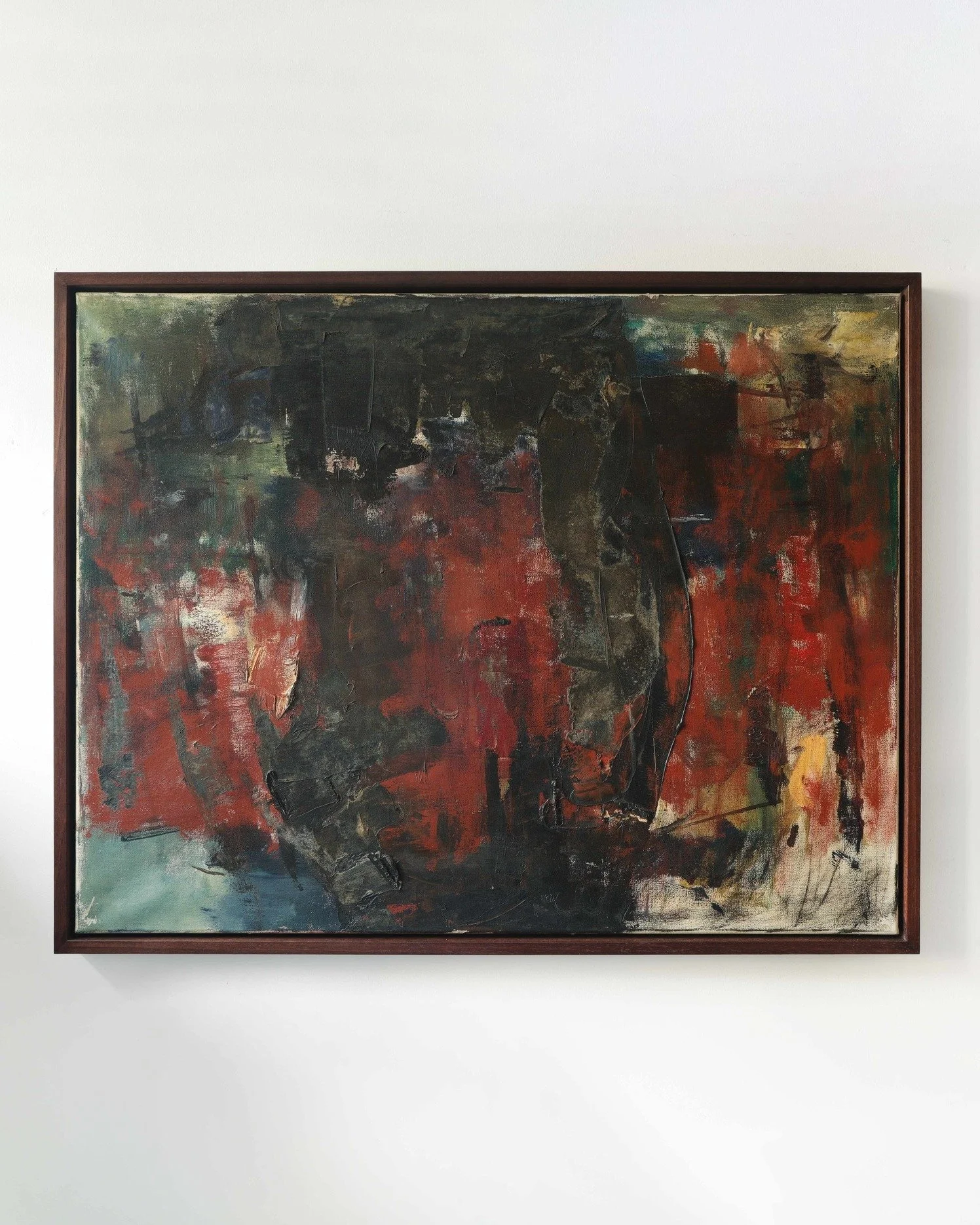 The British Art Fair (@britishartfair) opens next week and the preparations are in full swing! A William Johnstone and a Trevor Bell are freshly back from the framers and heading to the art fair with us. 

William Johnstone
Untitled, 1960s
Oil on can