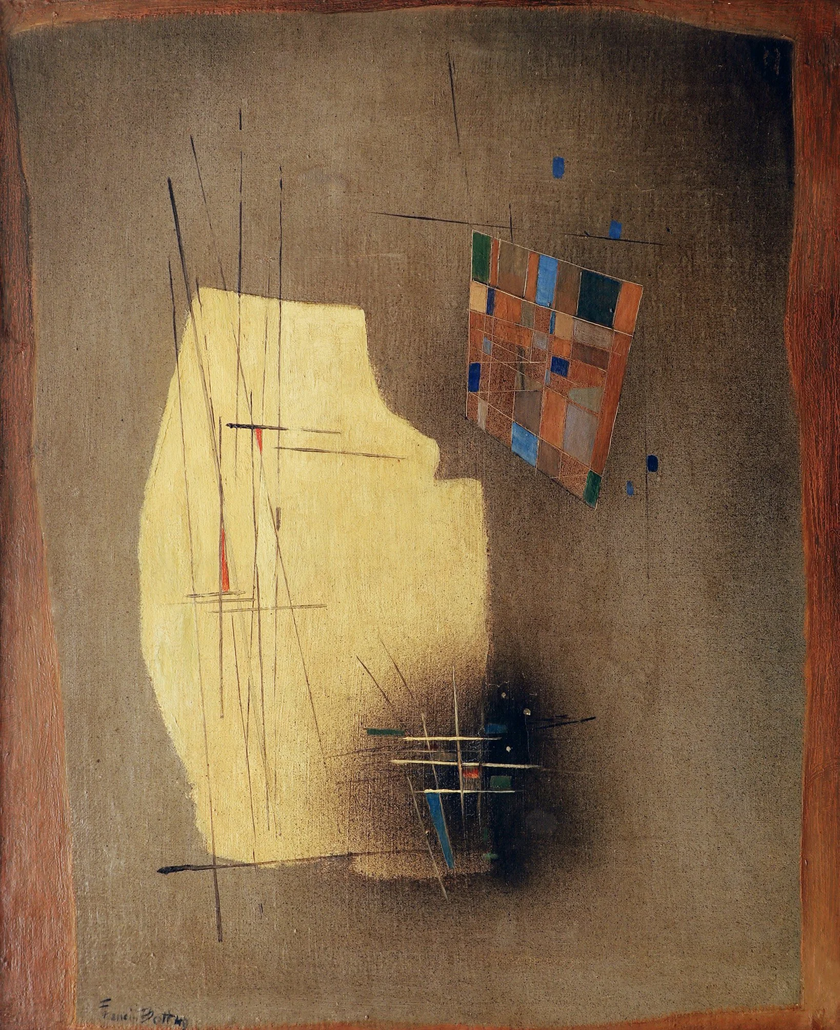 Francis Bott, Abstract composition, 1949