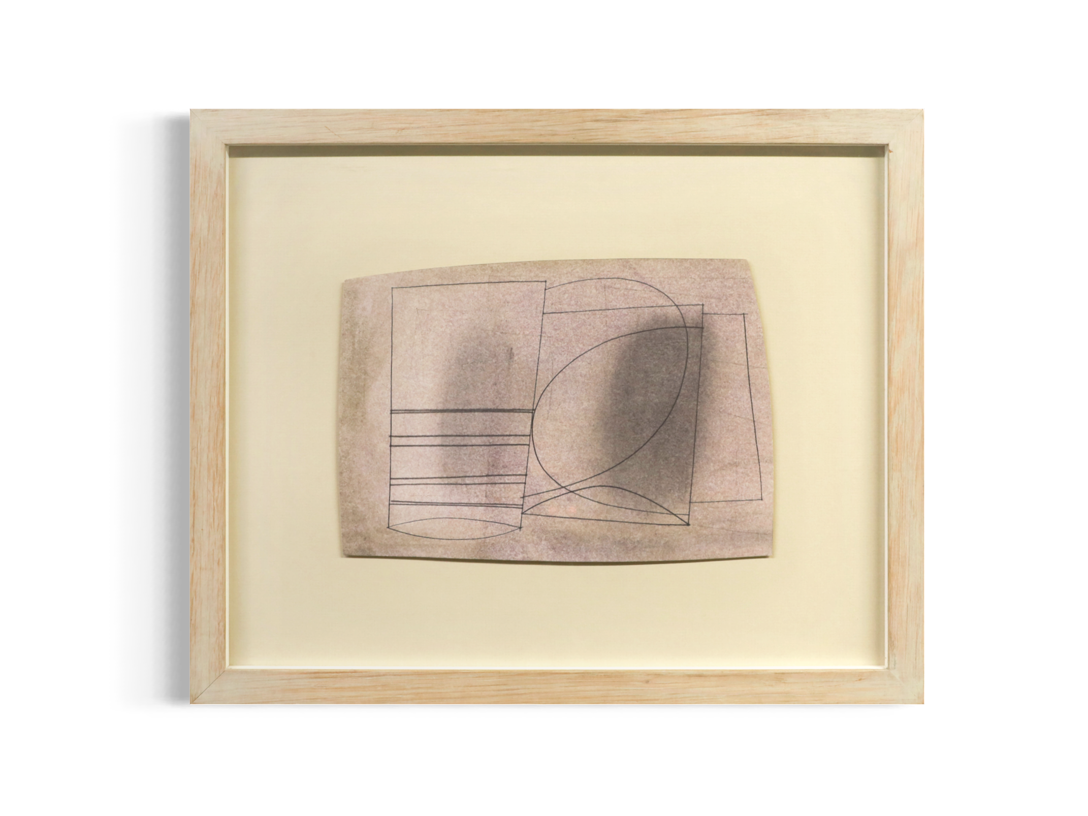 Ben Nicholson - December 1957, for Jeanne Coppel (1957), original pencil and oil wash drawing.