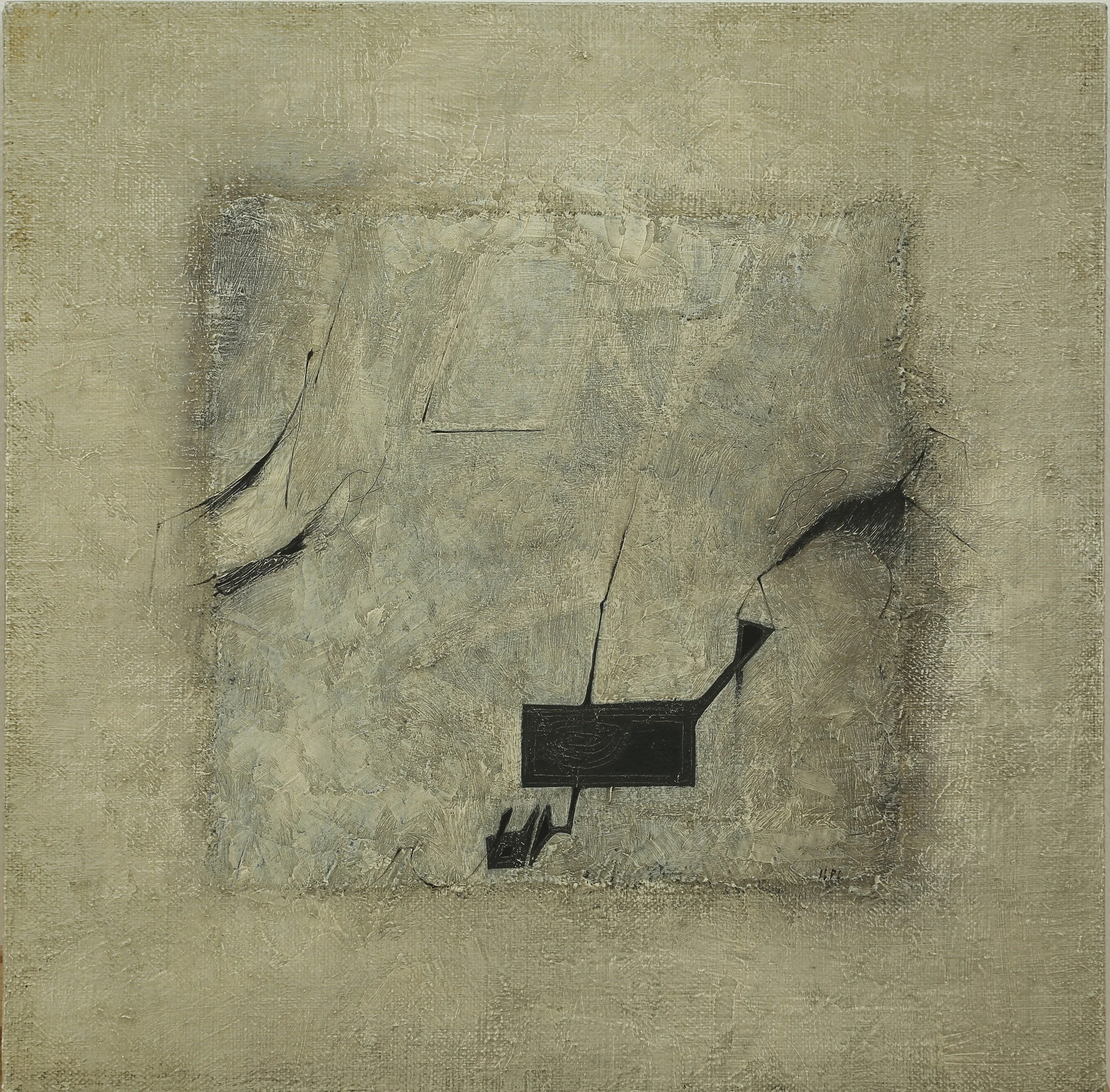 Pierre Saint-Paul, Small composition with black rectangle, 2001