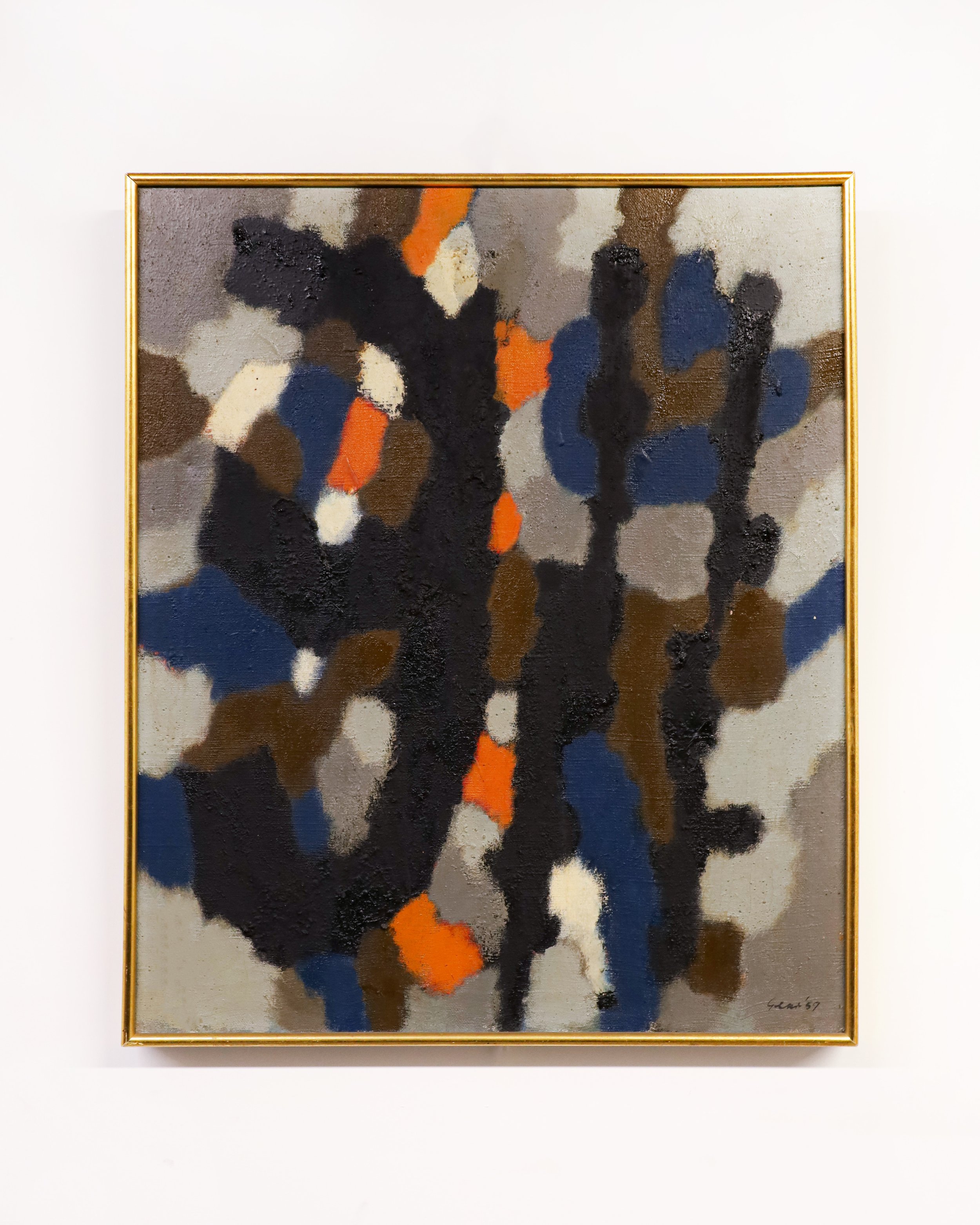 William Gear - Landscape element (1959), original abstract oil painting on canvas.