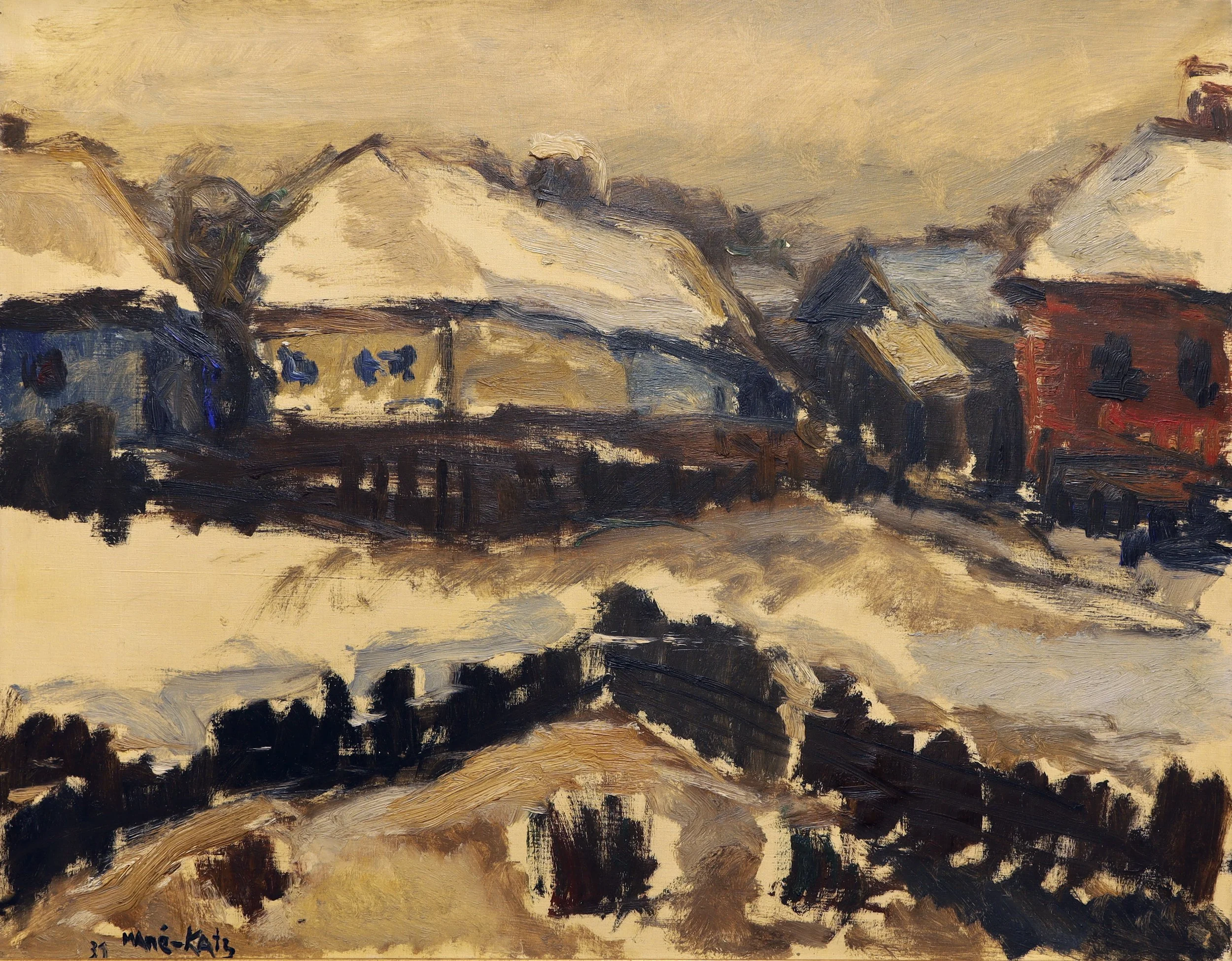 Emmanuel Mané-Katz, Ukrainian village (1931)