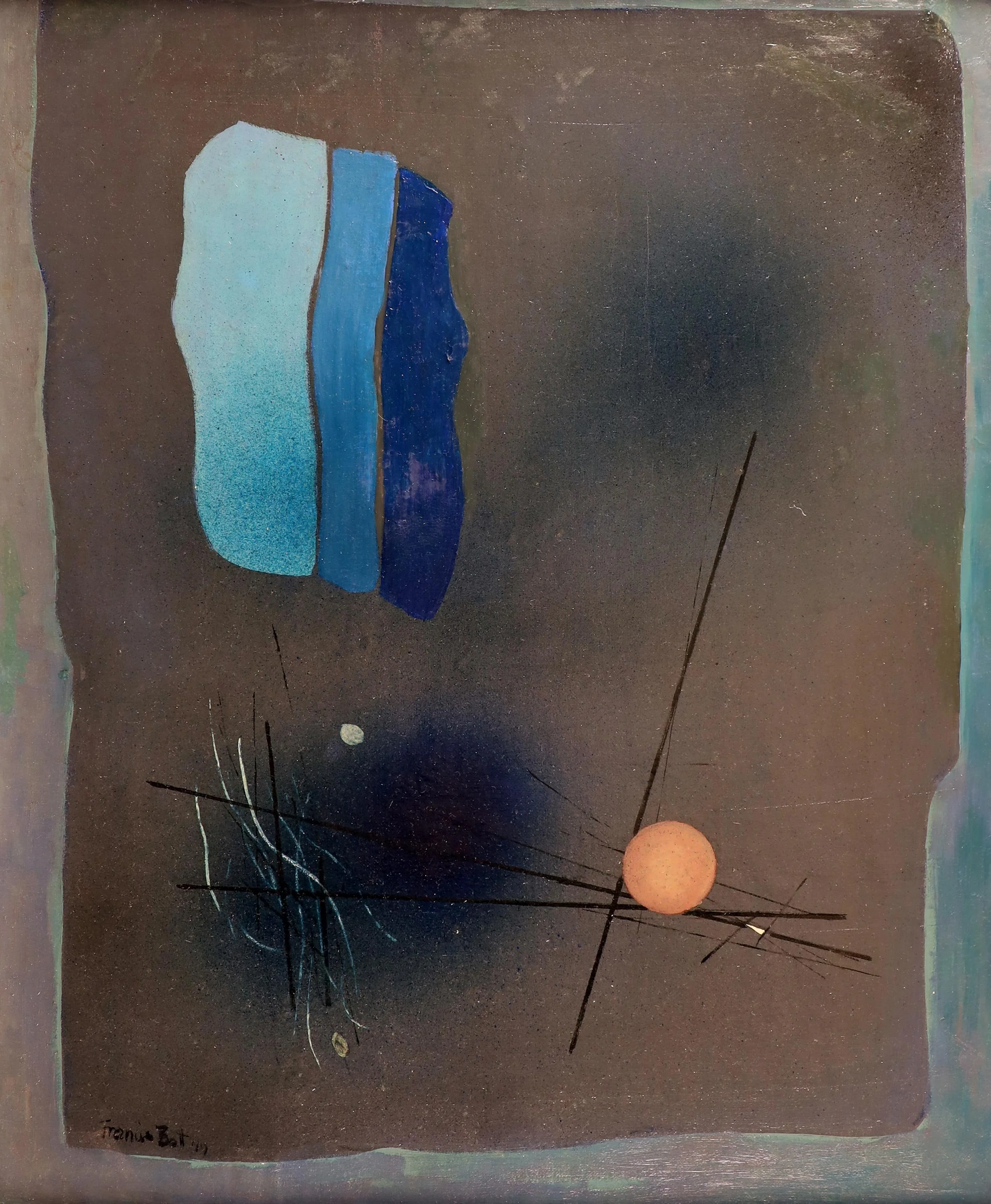 Francis Bott, Abstract composition, 1949