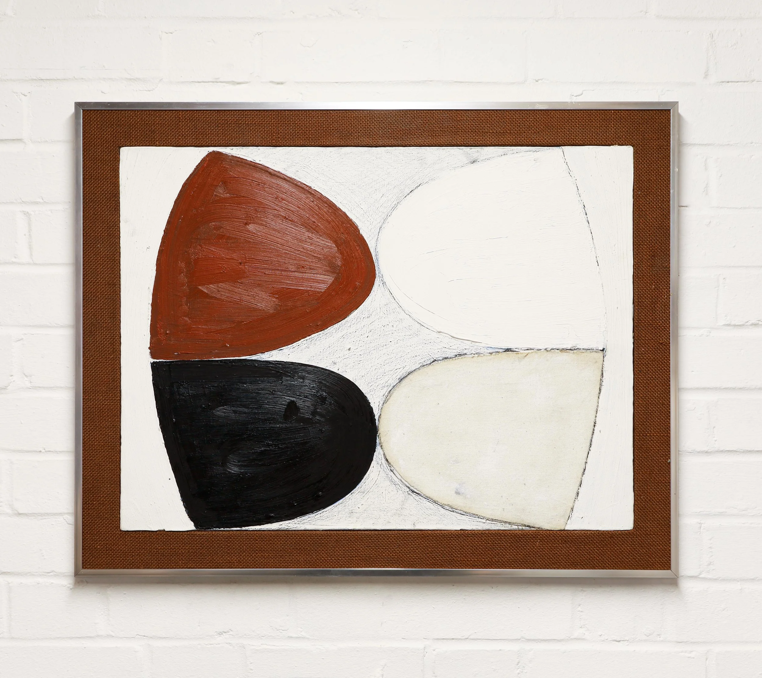 Terry Frost, Untitled (Brown, Black and White), 1972-1978.