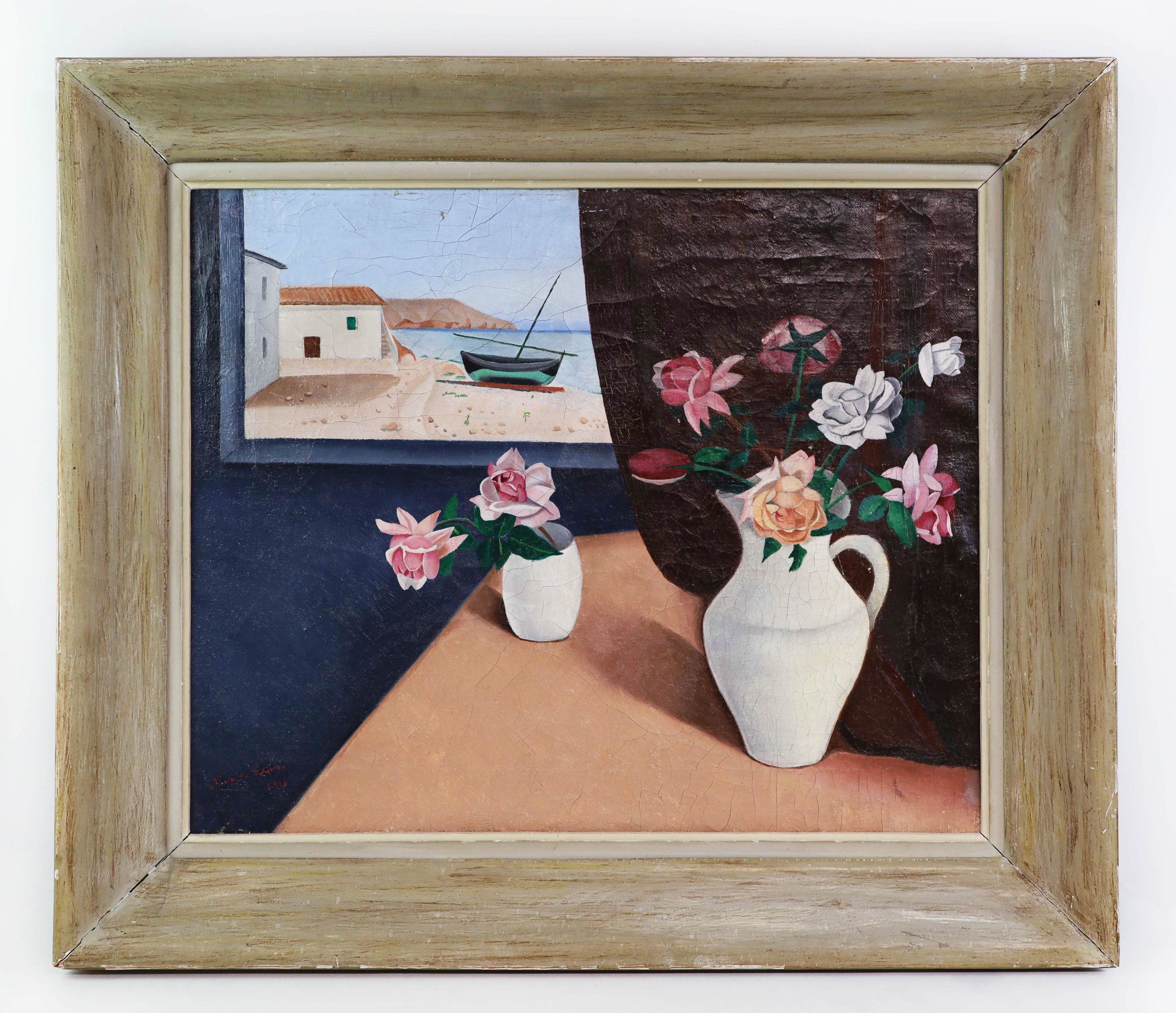Juan Navarro Ramon - View of Sitges, Spain (1936)