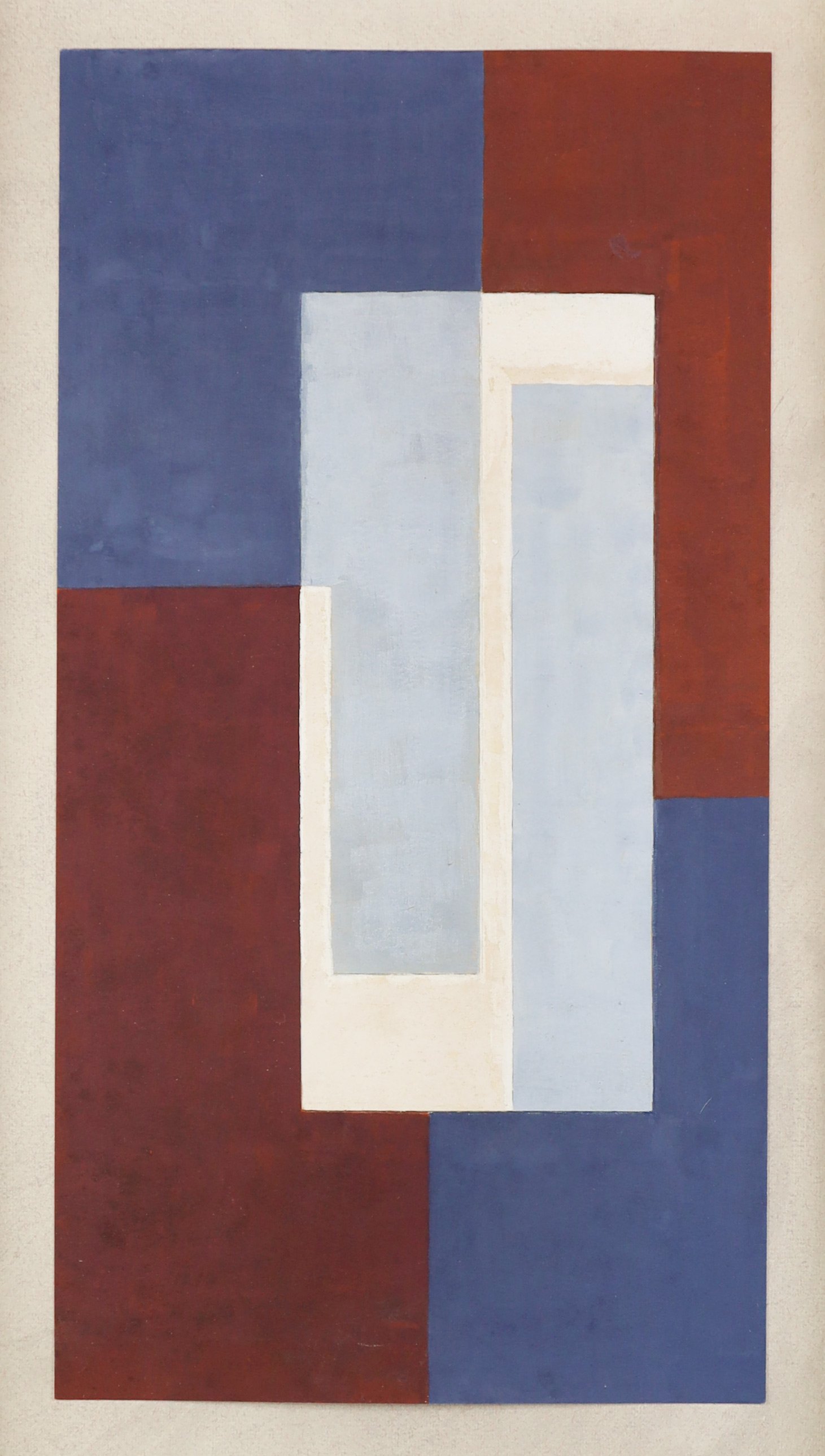 Kathleen Guthrie - Original design for 'Grey Squares on Brown' (1960s)