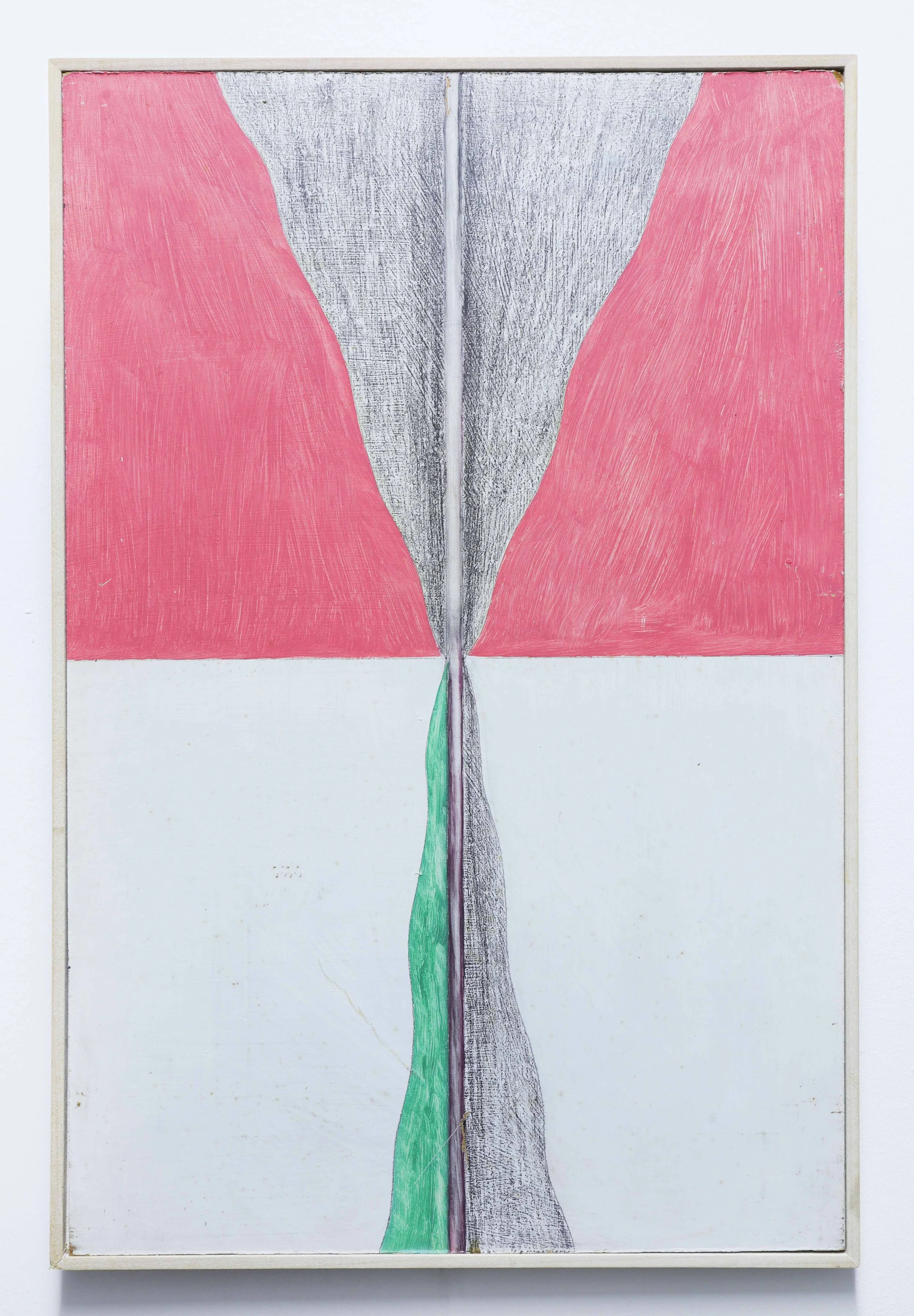 Original 1968 abstract painting by English postwar artist Roy Conn