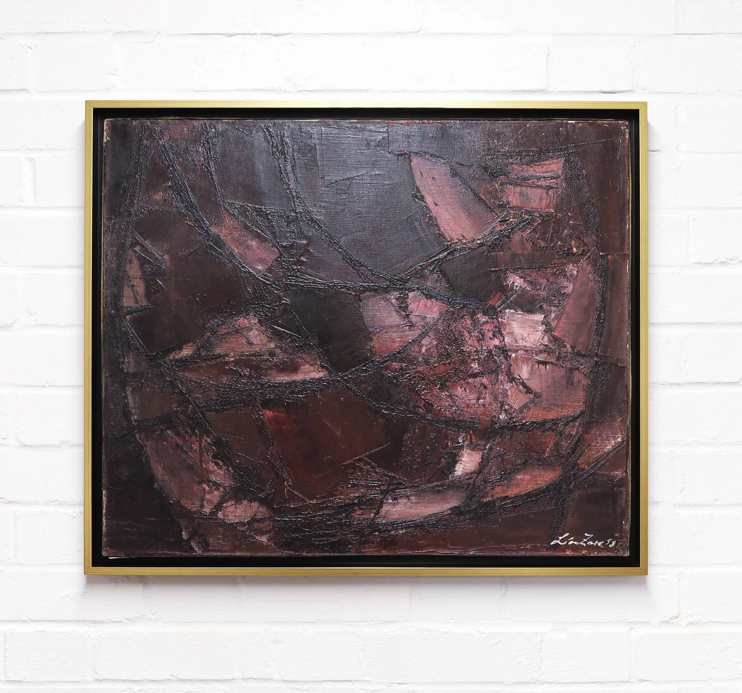 Leon Zack, Abstract composition, 1958.