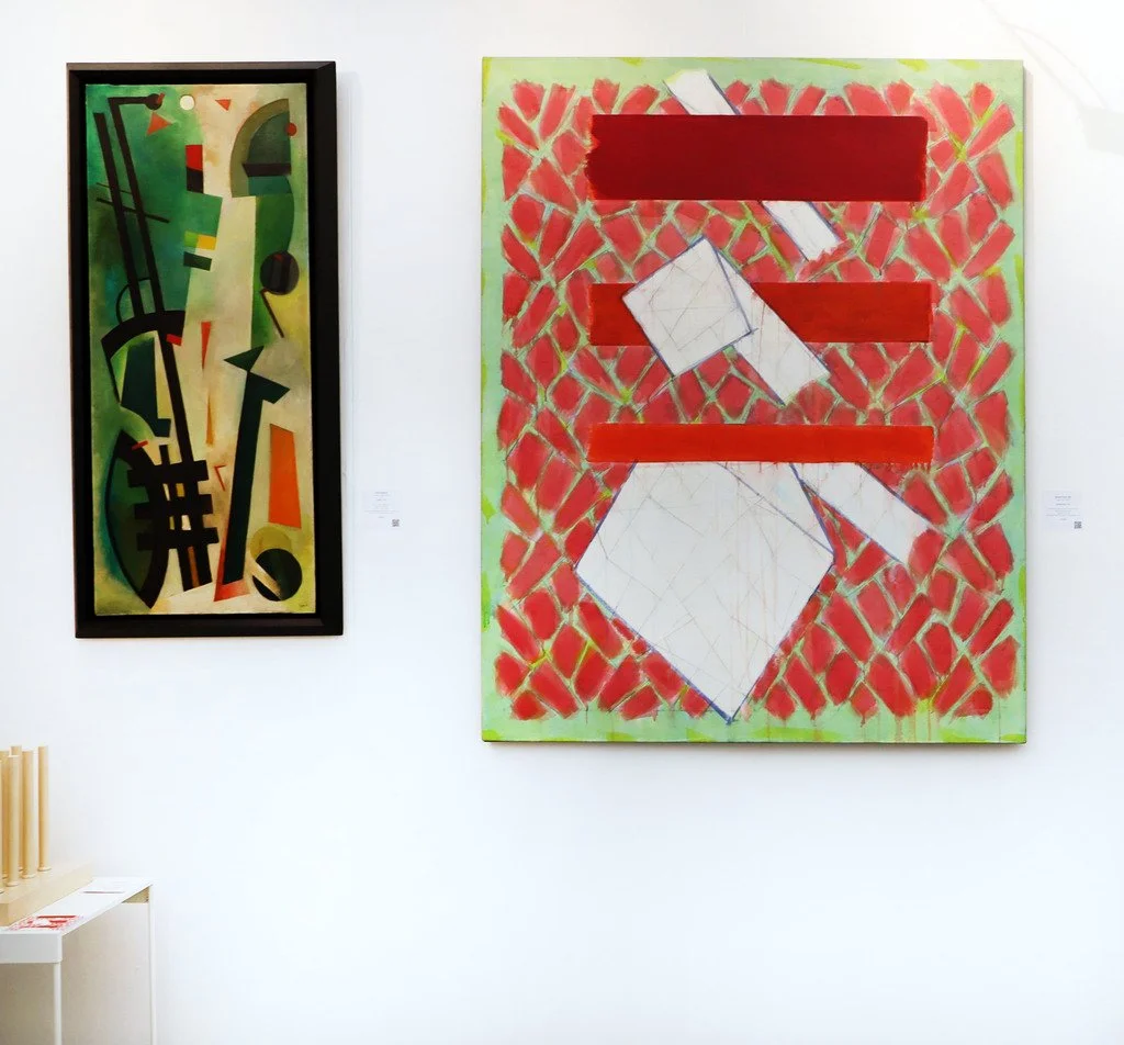 Richard Smith - Evening post (1982), original acrylic and charcoal painting on canvas.