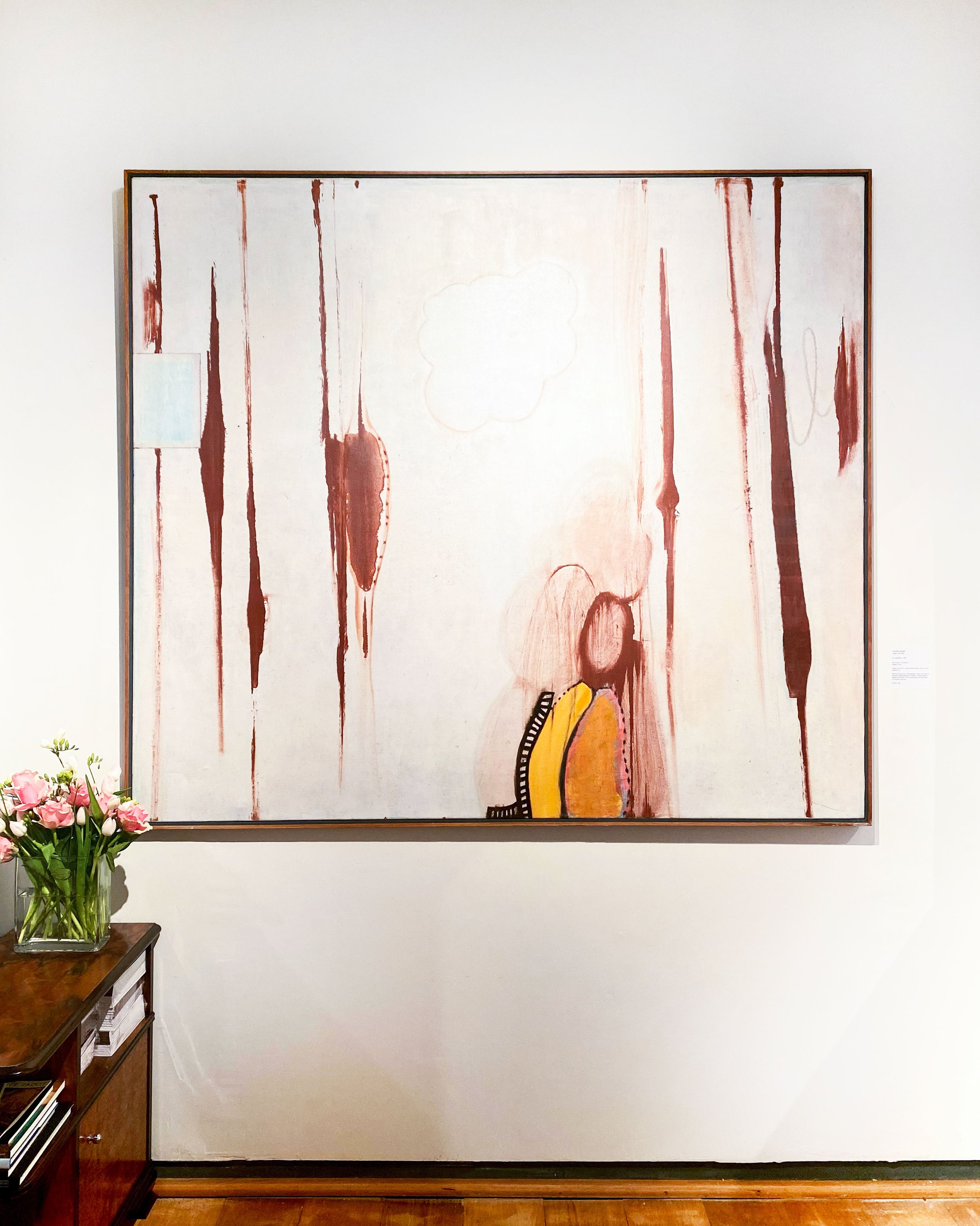 Prunella Clough - Out and about (1993), original abstract minimalism oil painting.