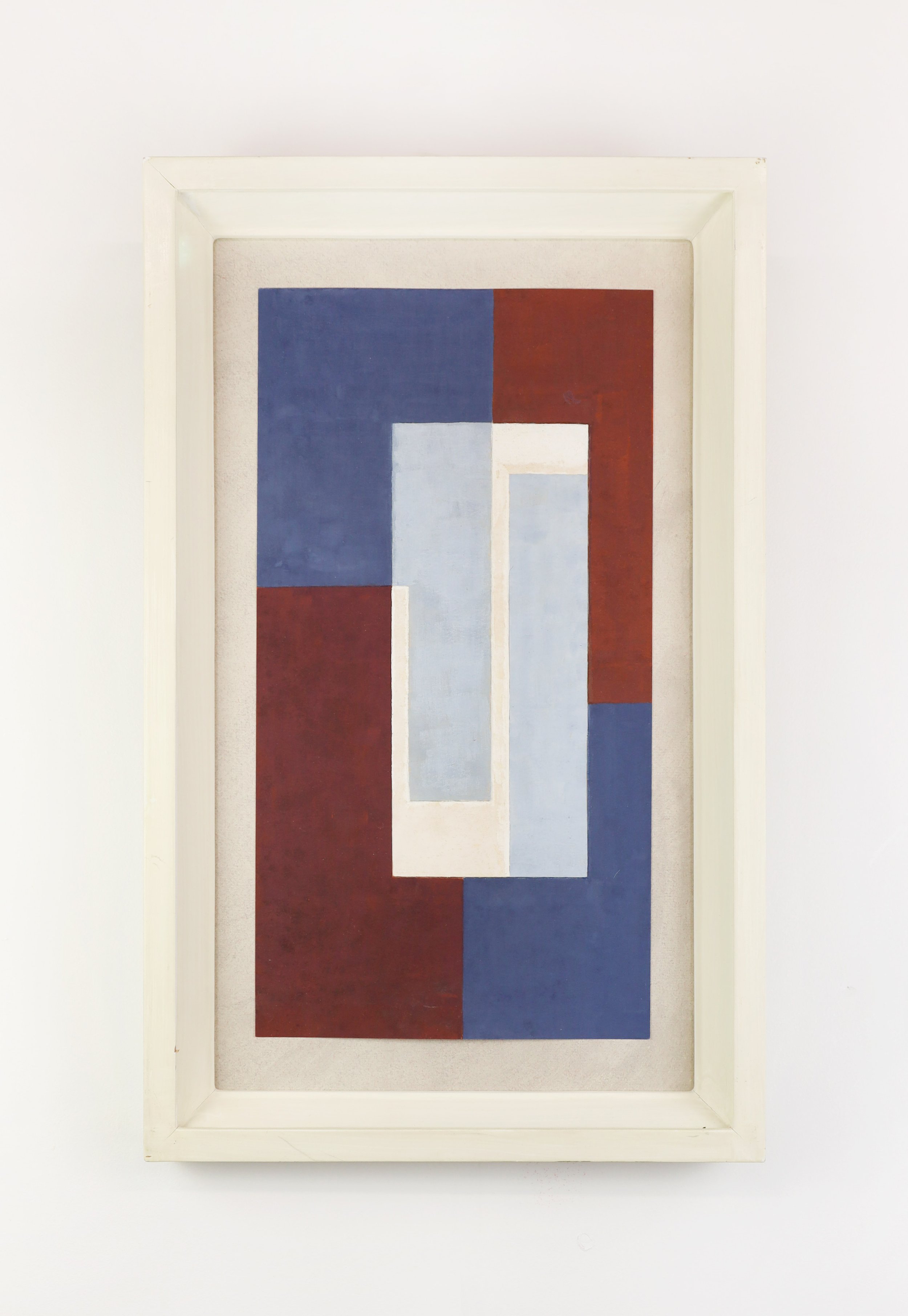 Kathleen Guthrie - Original design for 'Grey Squares on Brown' (1960s)