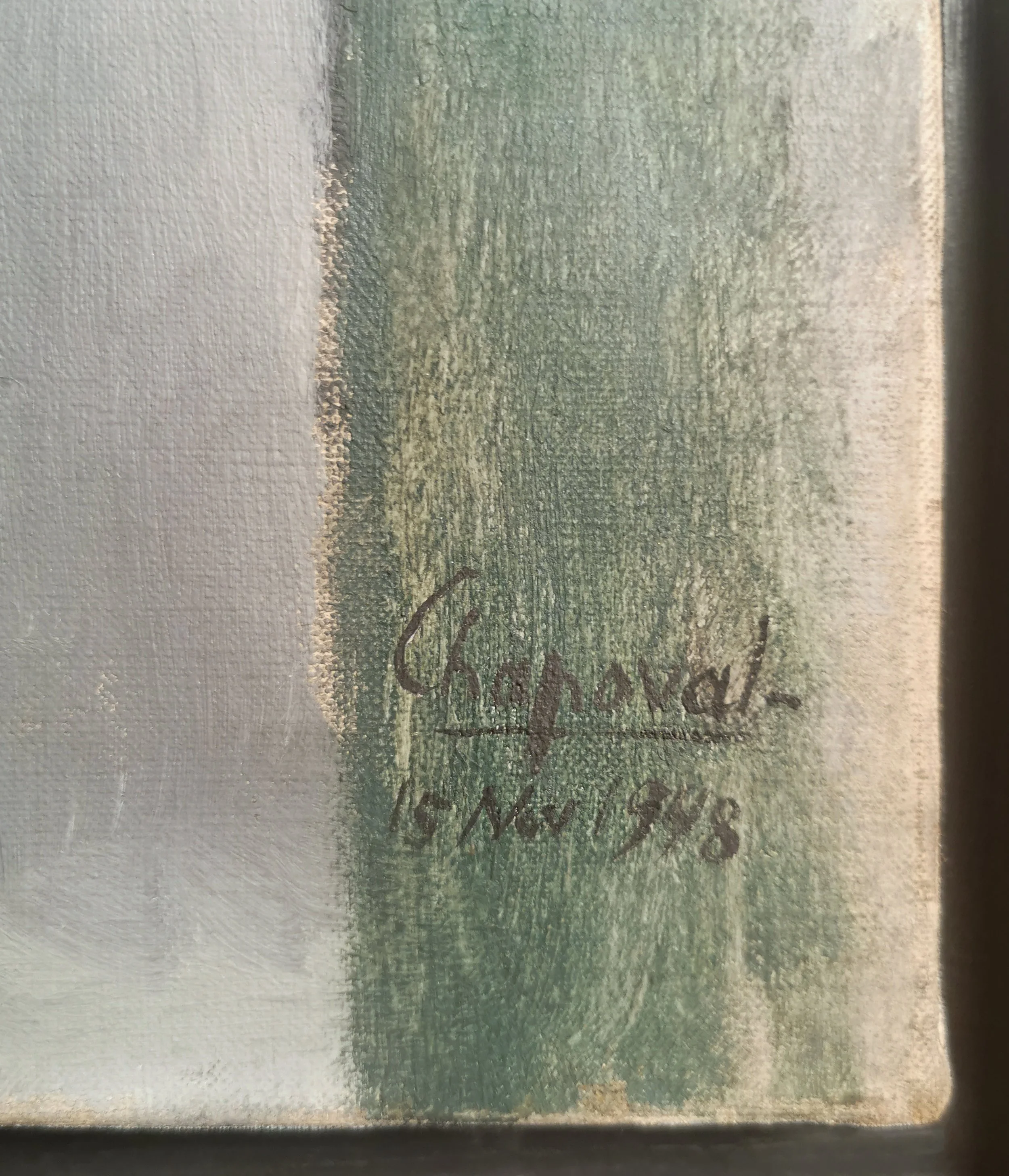 Youla Chapoval - Untitled, composition in grey (1948)