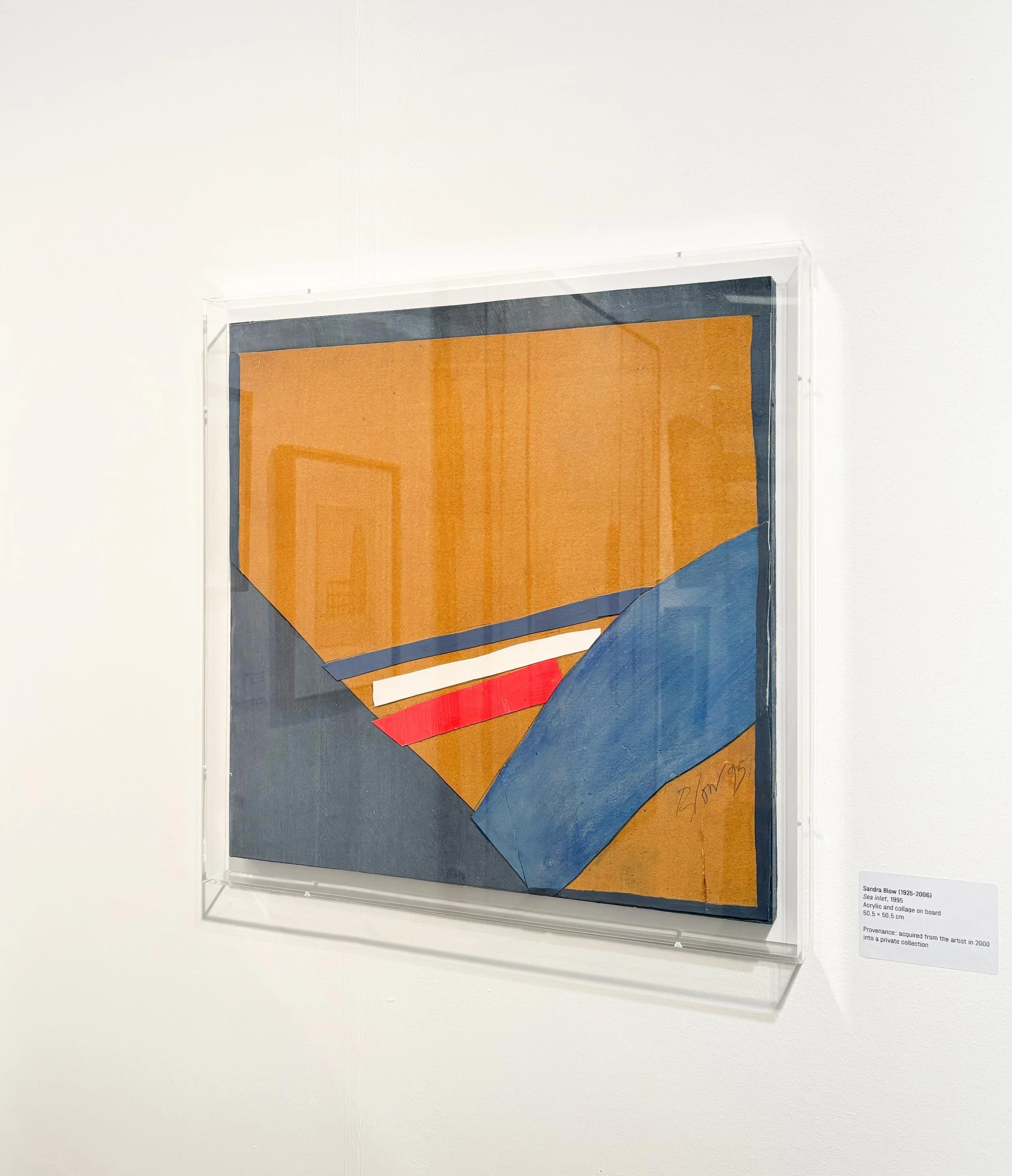 Sandra Blow - Sea Inlet (1995), original abstract collage.