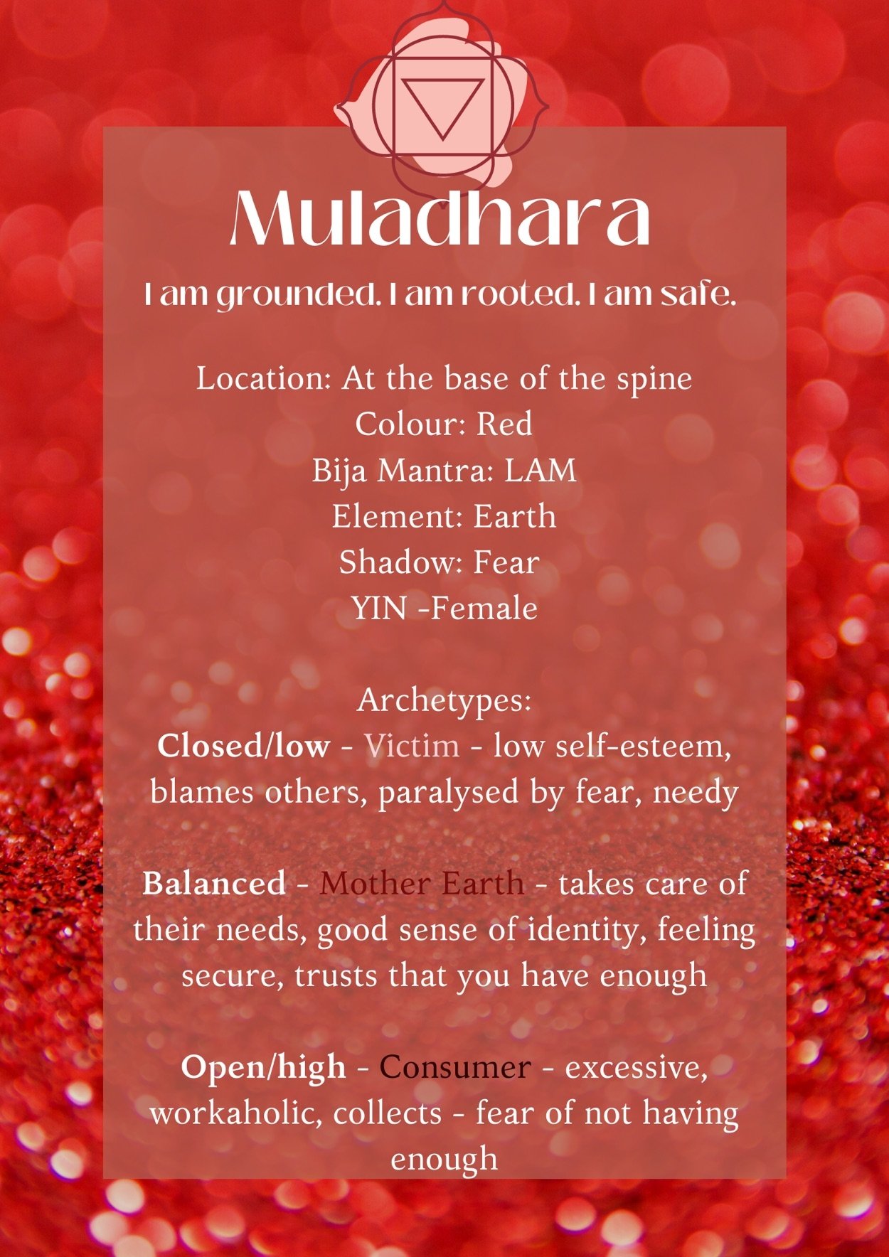 Muladhara - Root Chakra