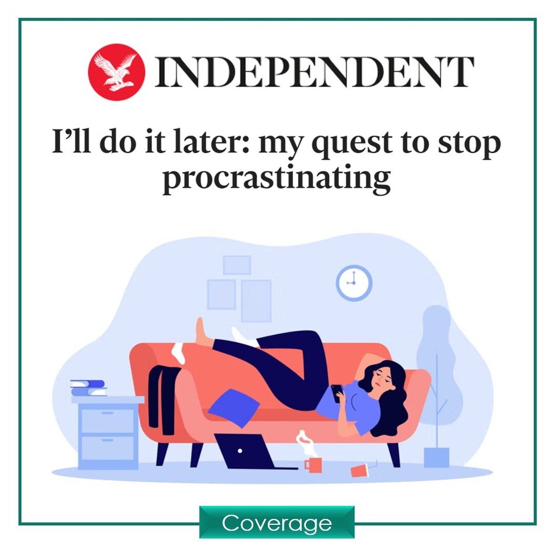 We introduced @wellbeingmahrukh to @the.independent's Jessie Thompson, who enlisted the positive psychologist to help her stop procrastinating. 

Read Jessie&rsquo;s fascinating article to find out how @mindninja.wellbeing&rsquo;s Mahrukh was able to