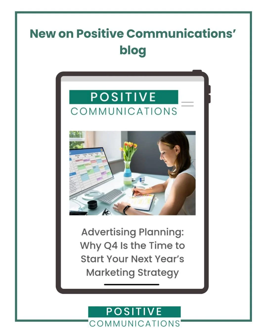 Is it too early to start thinking about next year’s marketing plan?
Not at all — in fact, Q4 is the perfect time to start.
Our latest blog explores why forward-thinking businesses use this quarter to lay the groundwork for next year&rsq