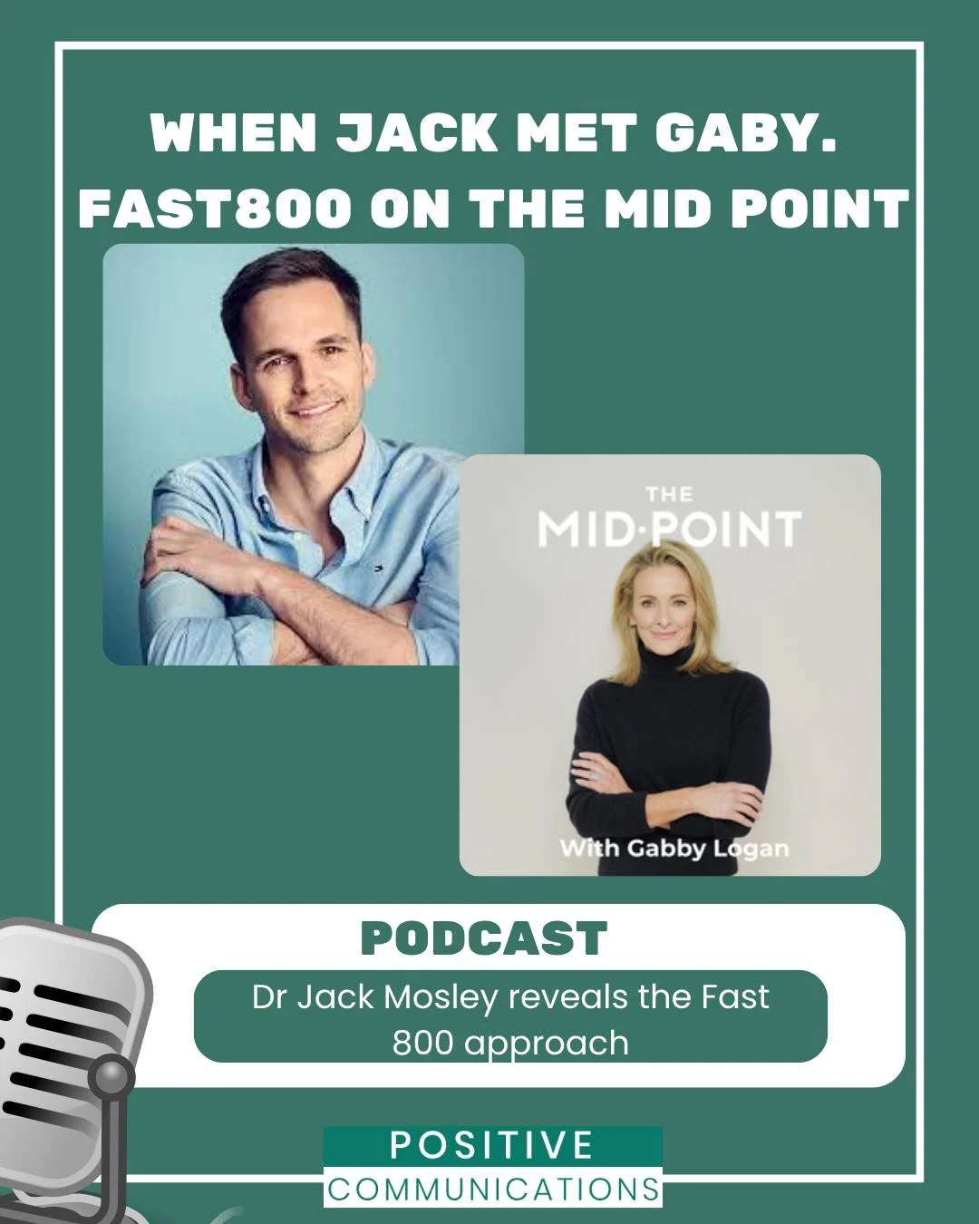 Providing food for thought before the Easter break: 

We are delighted to broadcast that Dr Jack Mosley appears on The Mid&bull;Point podcast with Gabby Logan. 

In this insightful episode, Jack explores the science behind The Fast 800, including the