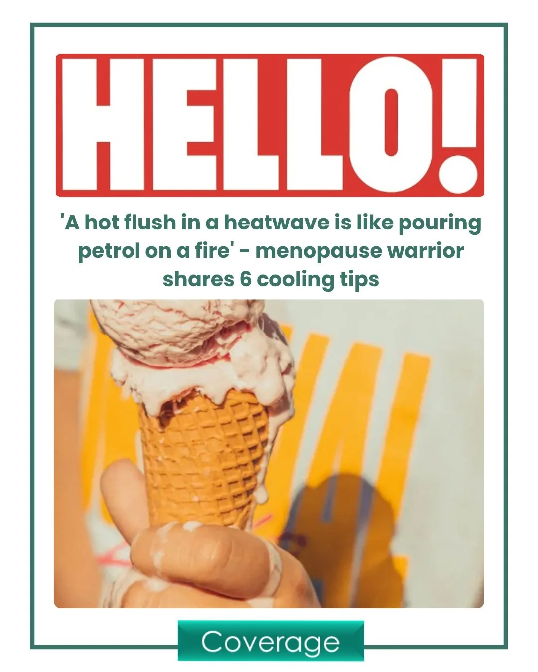 For many women navigating perimenopause or menopause, the summer months can be particularly challenging. 

@hellomag shares their practical strategies to help us stay cool and comfortable when temperatures soar. Their top tip? @issvivamenopause's Coo