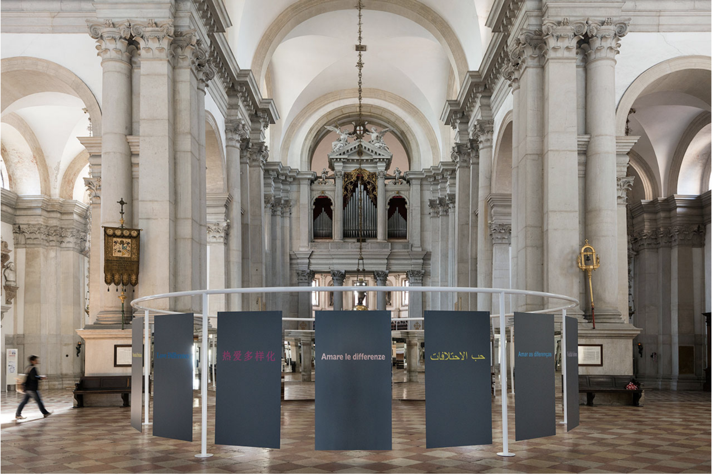 Michelangelo Pistoletto's “One and One Makes Three” at the Basilica di San Giorgio Maggiore