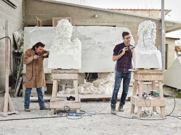 A Tuscan Marble Studio Honors Bygone Traditions