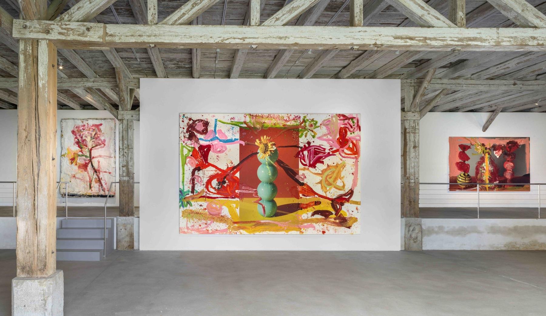 Installation view:  Flower Paintings,  in collaboration with Pedro Almodóvar, Hall Art Foundation, Kunstmuseum Schloss Derneburg, Germany (2021-22) 