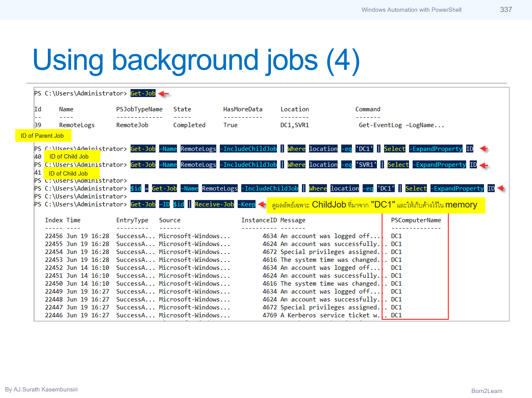 อบรม Windows PowerShell — Born2Learn