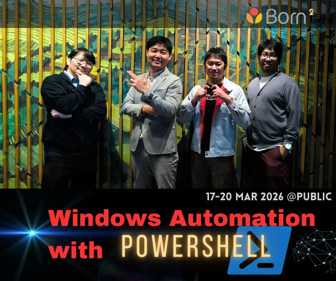 Powershell 17 อบรม PowerShell (17-20 มีนาคม 2569)@Public — Born2Learn