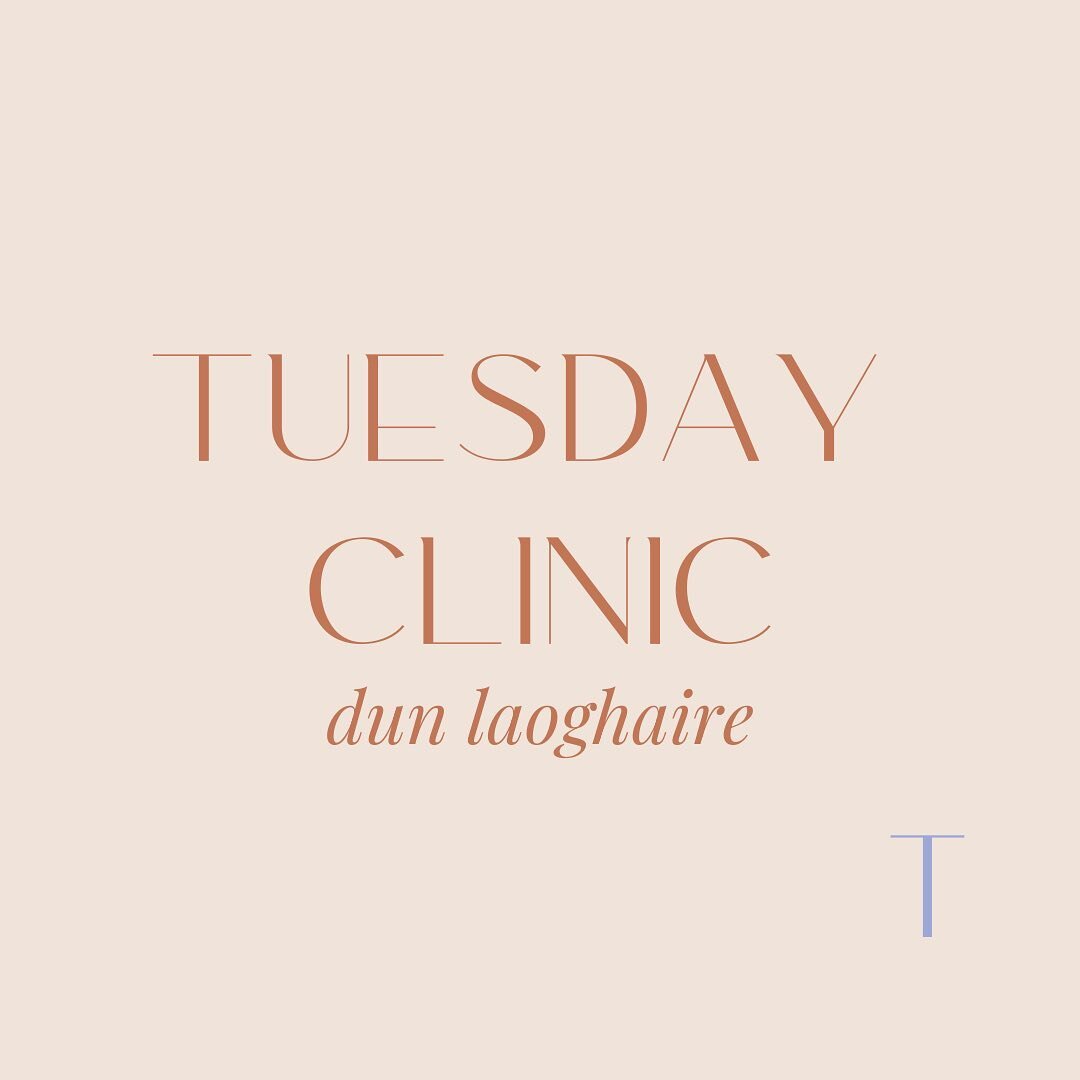 I am delighted to share that I will have a clinic on Tuesday&rsquo;s from 10am - 2pm  in the beautiful @escapadahealth in Dun Laoghaire. This womens only health clinic is located directly across from the Baths or @happyoutcafe infront of Dun Laoighre