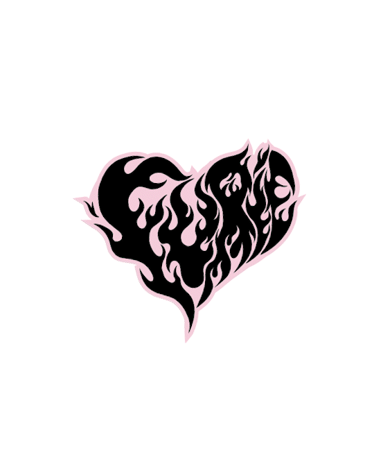 Stickers roses "Furie"
