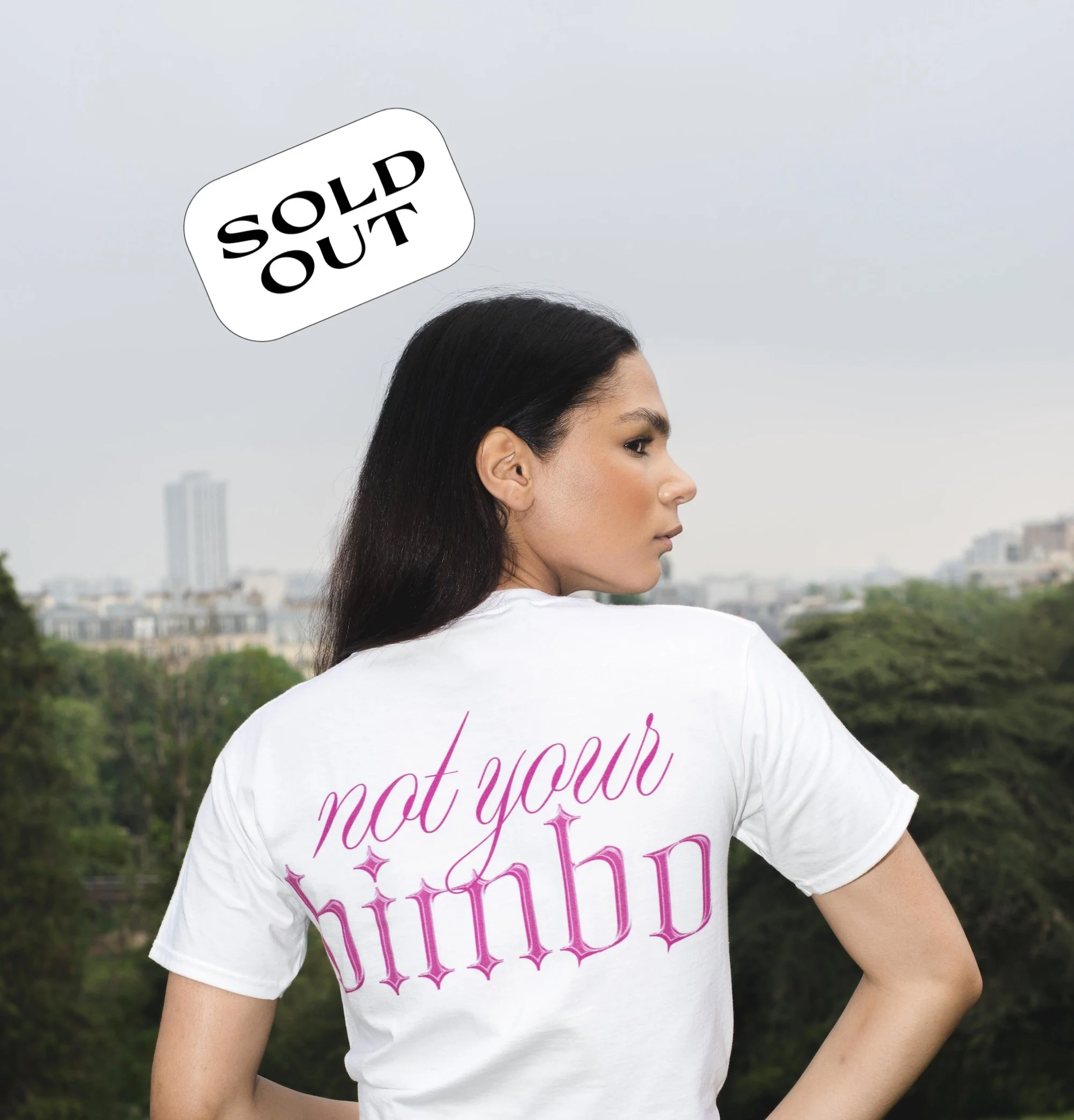 T-SHIRT "NOT YOUR BIMBO"