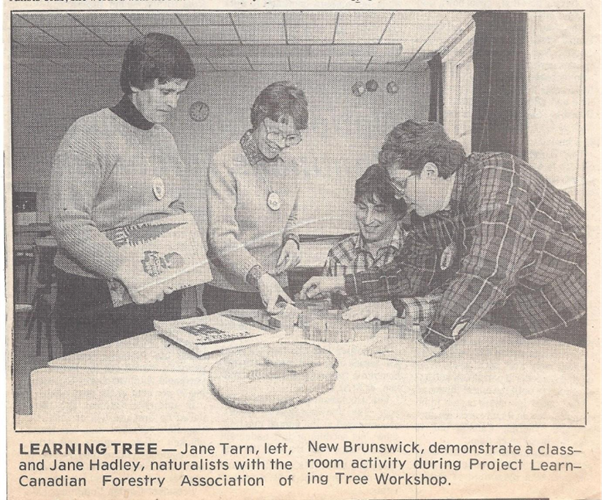 Jane Tarn, Jane Hadley-Project Learning Tree-Daily Gleaner Clipping-May 1 1986.png