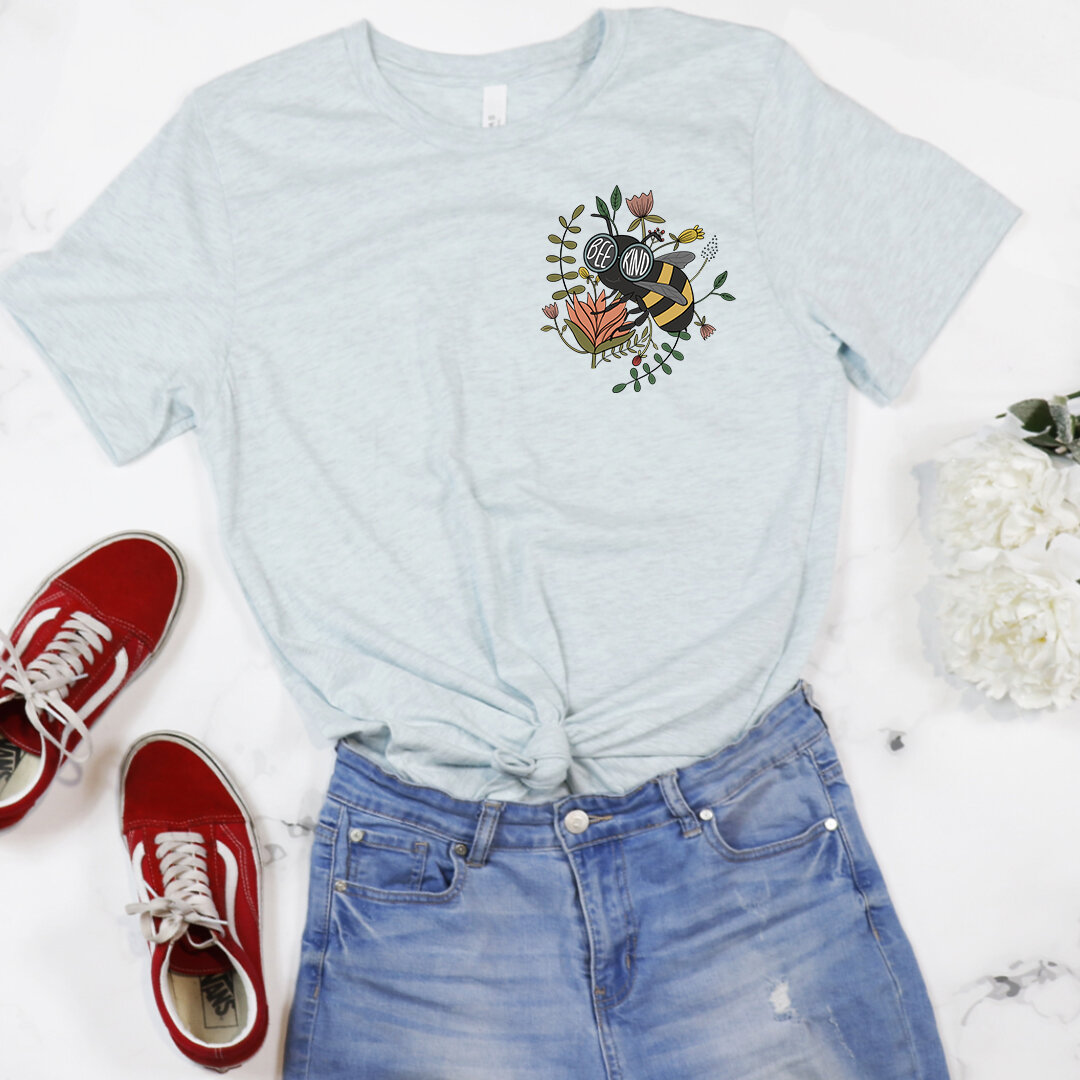 Bee Kind Tee (small bee design)