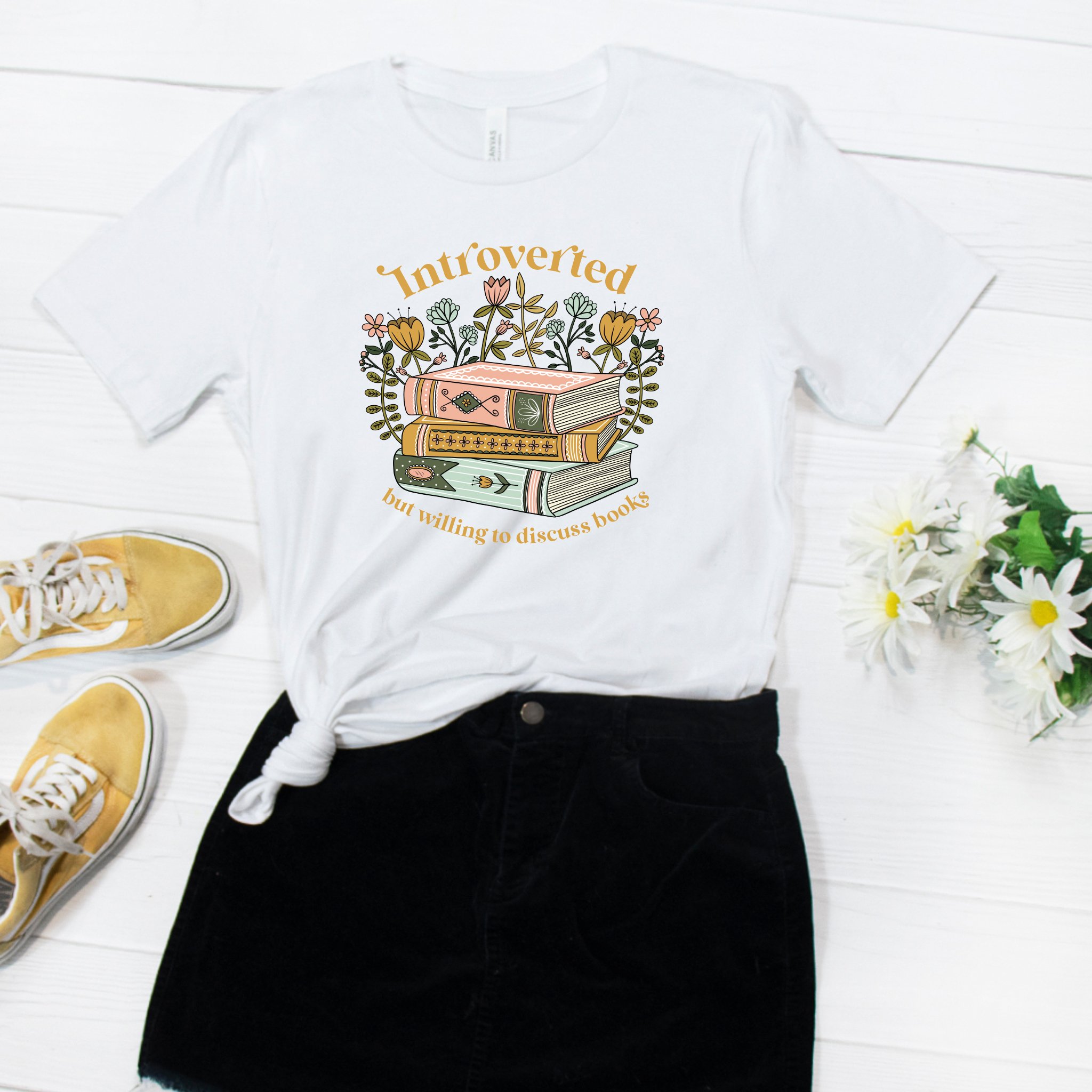 Introverted Book Lover Tee