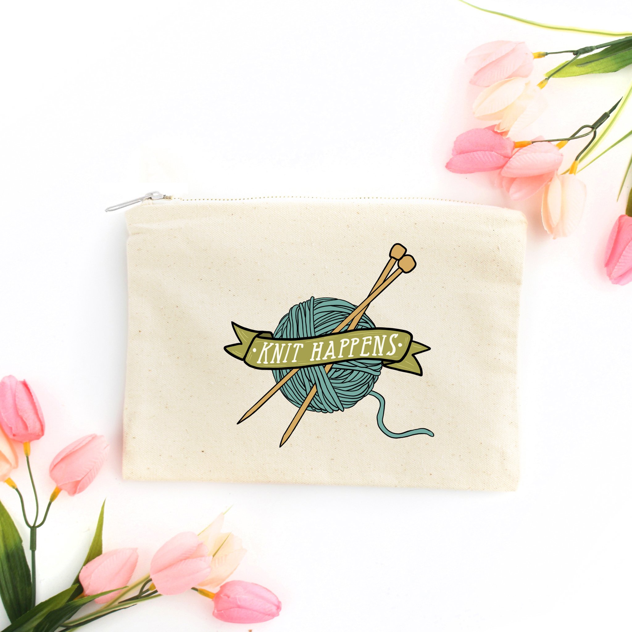 Knit Happens Cosmetic Bag