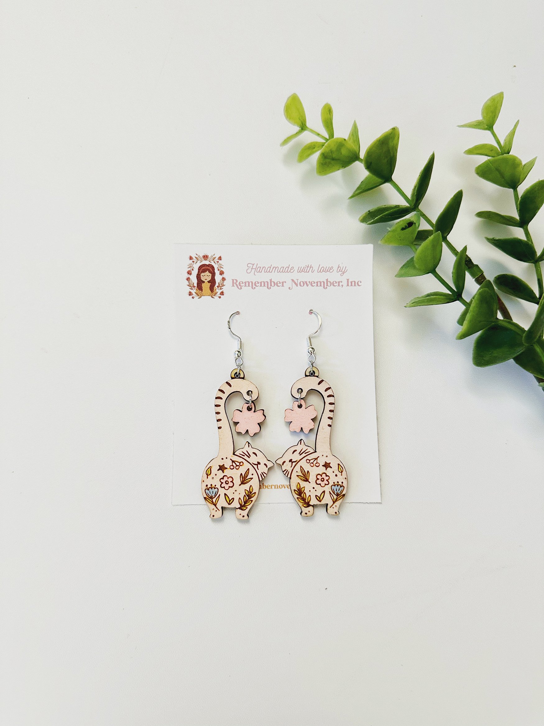 Cat Butt Earrings