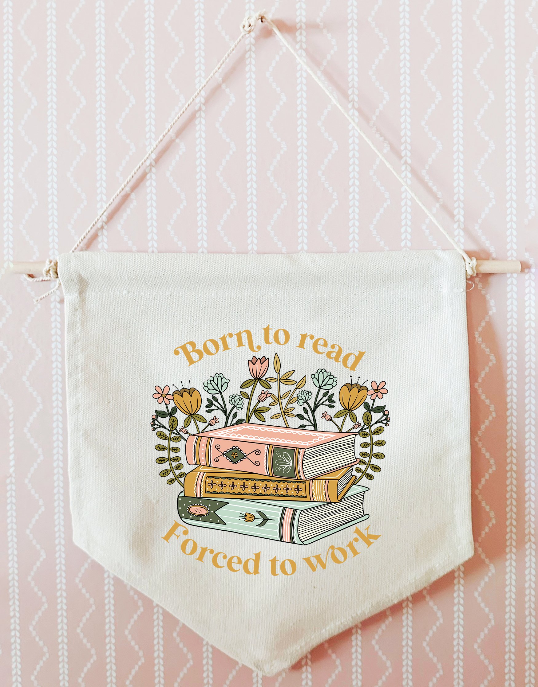 Born to Read Pennant Flag